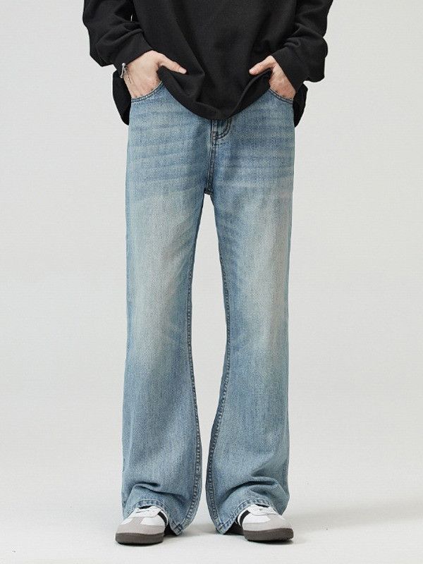 Japanese Brand American high street style washed light blue casual jeans Size US 32 / EU 48 - 1 Thumbnail