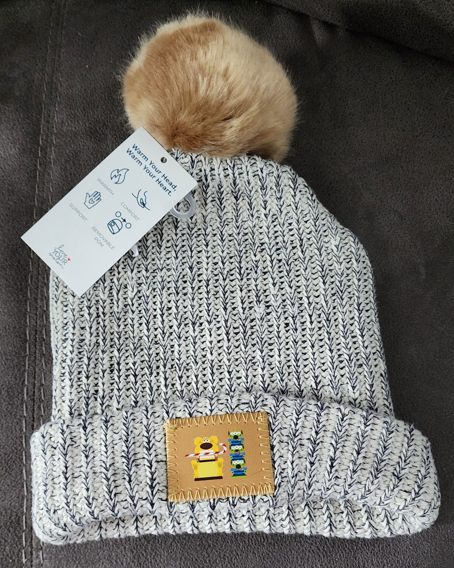 Disney NWT Disney X Love Your Melon Dug Toy Story Beanie Pom Hat Size ONE SIZE - 1 Thumbnail