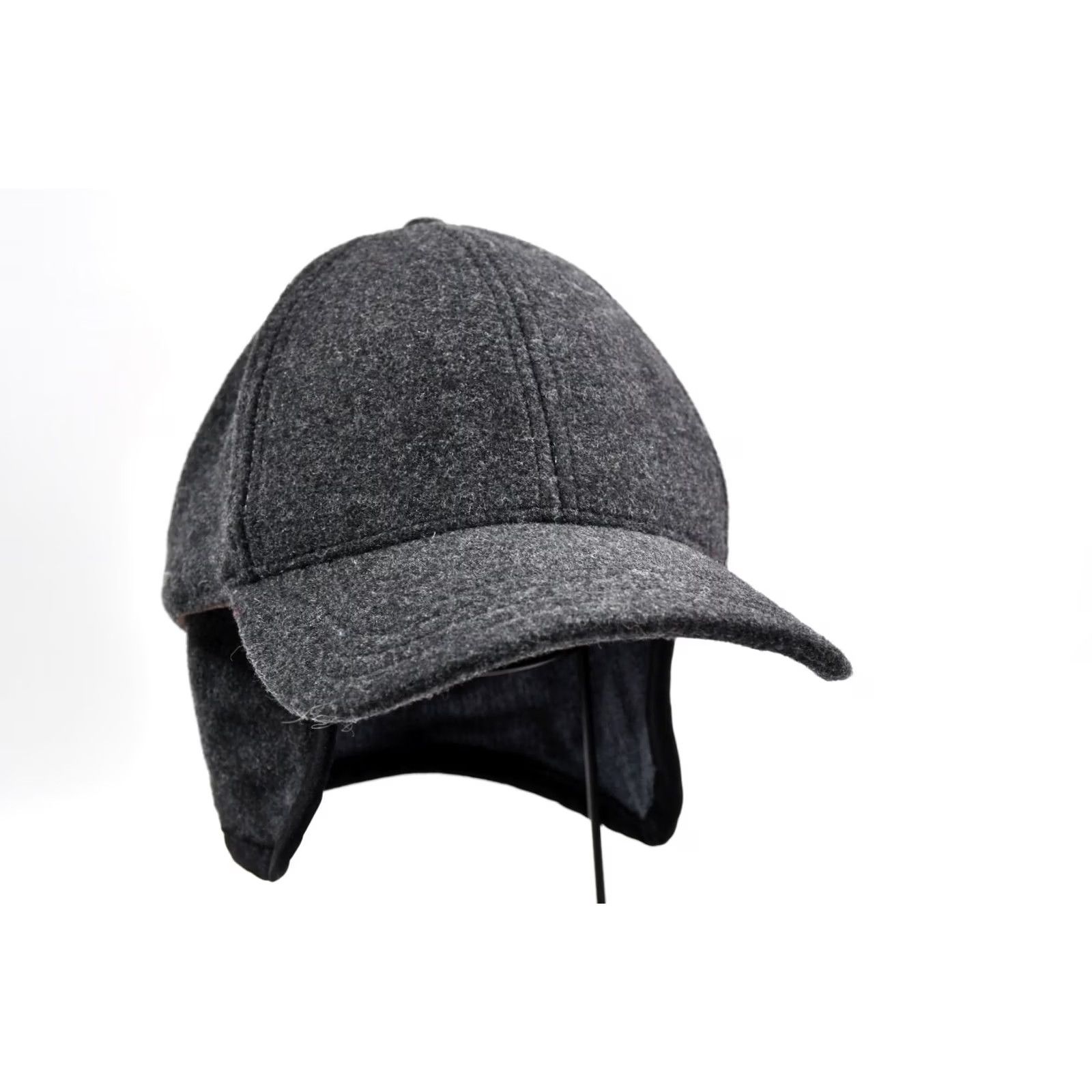 Stetson Stetson Baseball Cap Wool/Cashmere Men's Hat L Black Wool/Cashmere Baseball Cap Mens L Black Size ONE SIZE - 2 Thumbnail