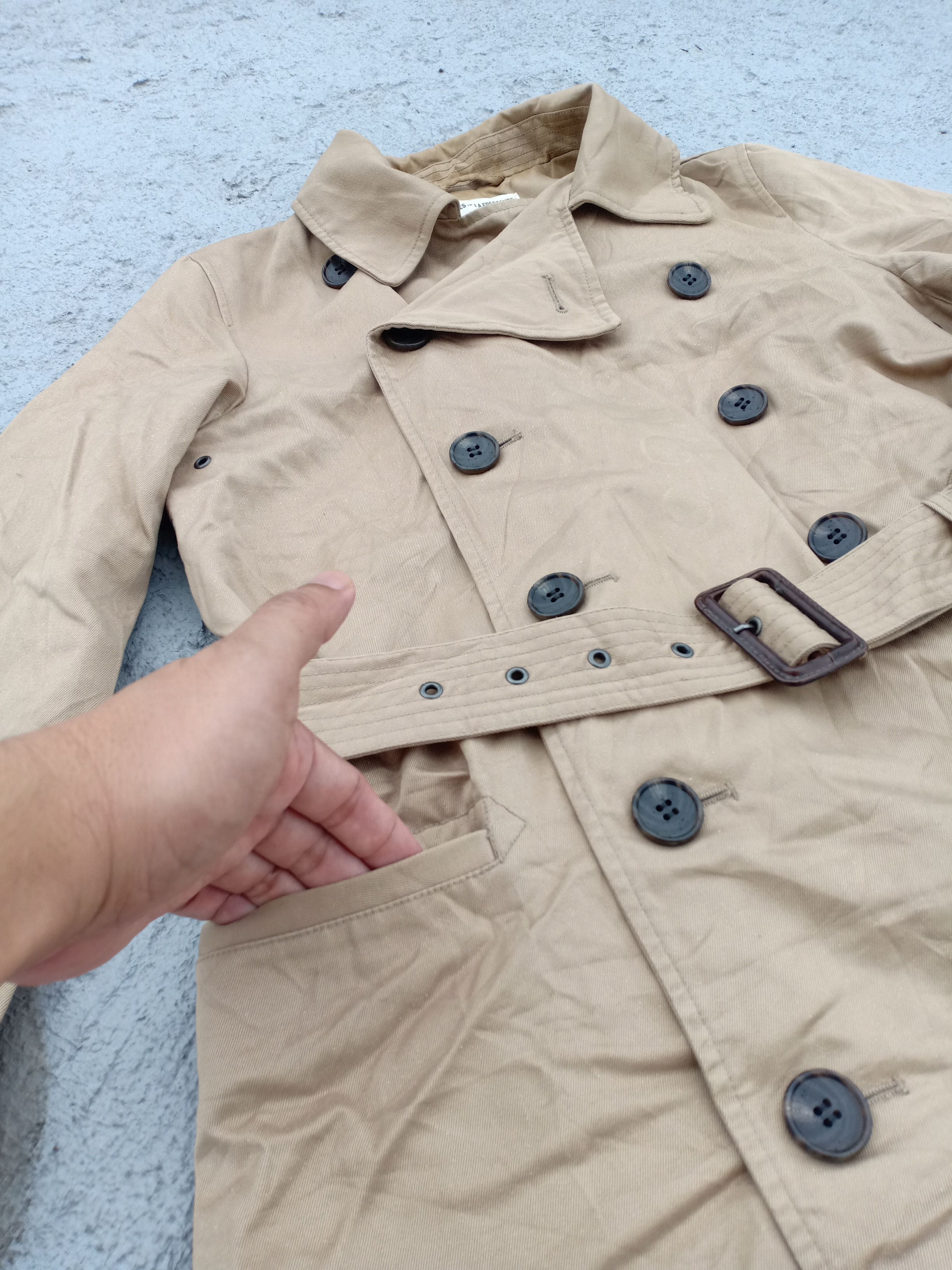 Uniqlo INES DE LA FRESSANGE x UNIQLO double breasted trench coat Size S / US 4 / IT 40 - 4 Thumbnail