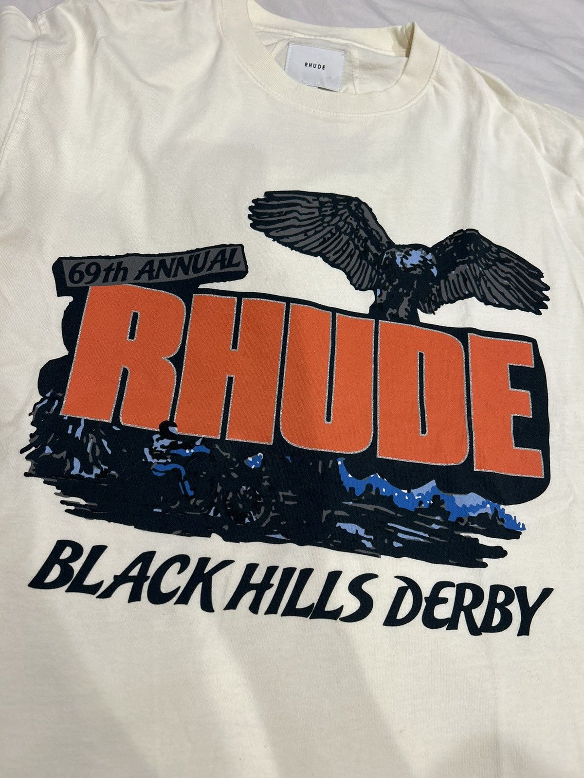 Rhude Rhude Black Hills Derby Tee Size US S / EU 44-46 / 1 - 4 Thumbnail
