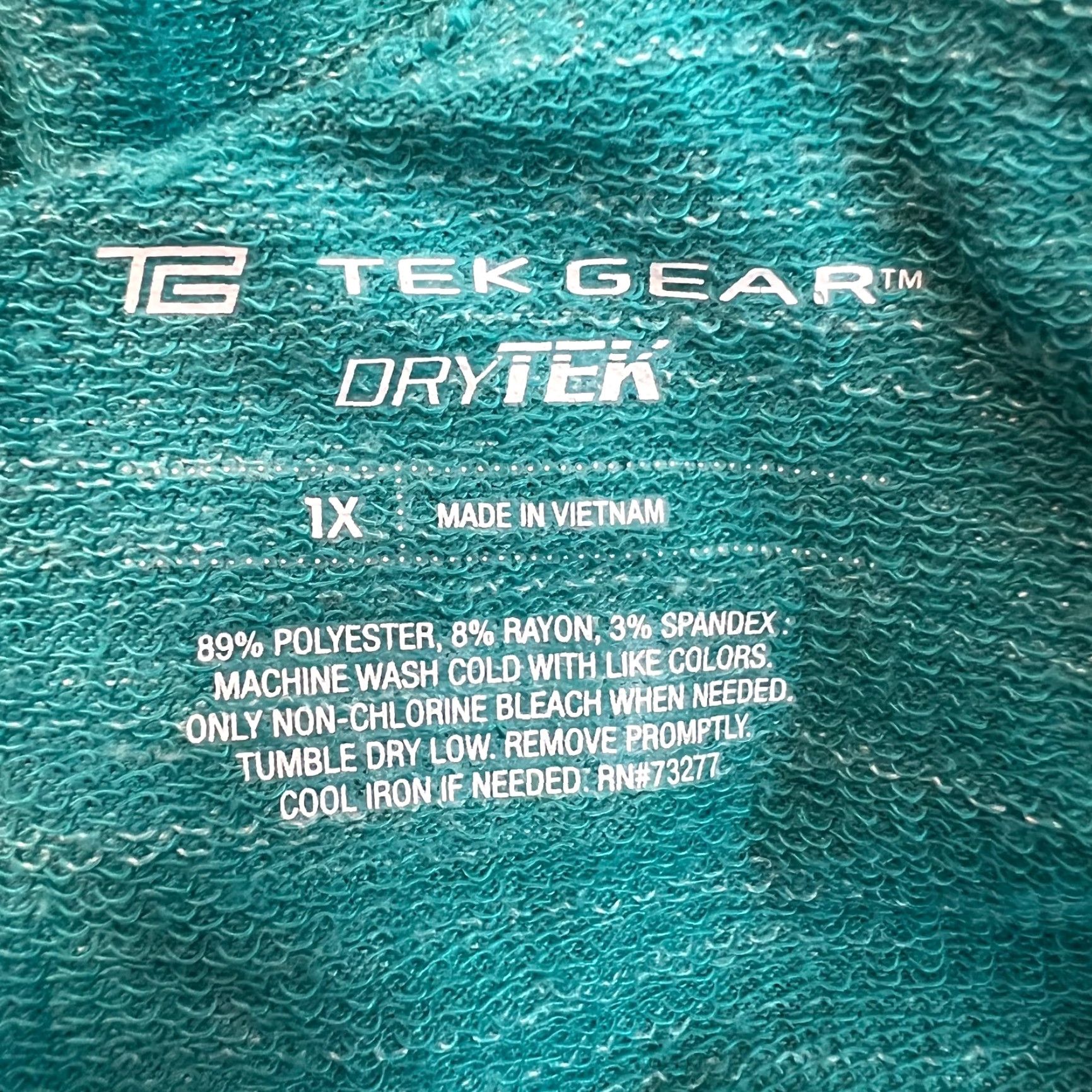 Tek Gear Tek Gear Dri Tek Womens Long Sleeve Activewear Pullover Blue Hoodie Size 1X Size XL / US 12-14 / IT 48-50 - 6 Thumbnail