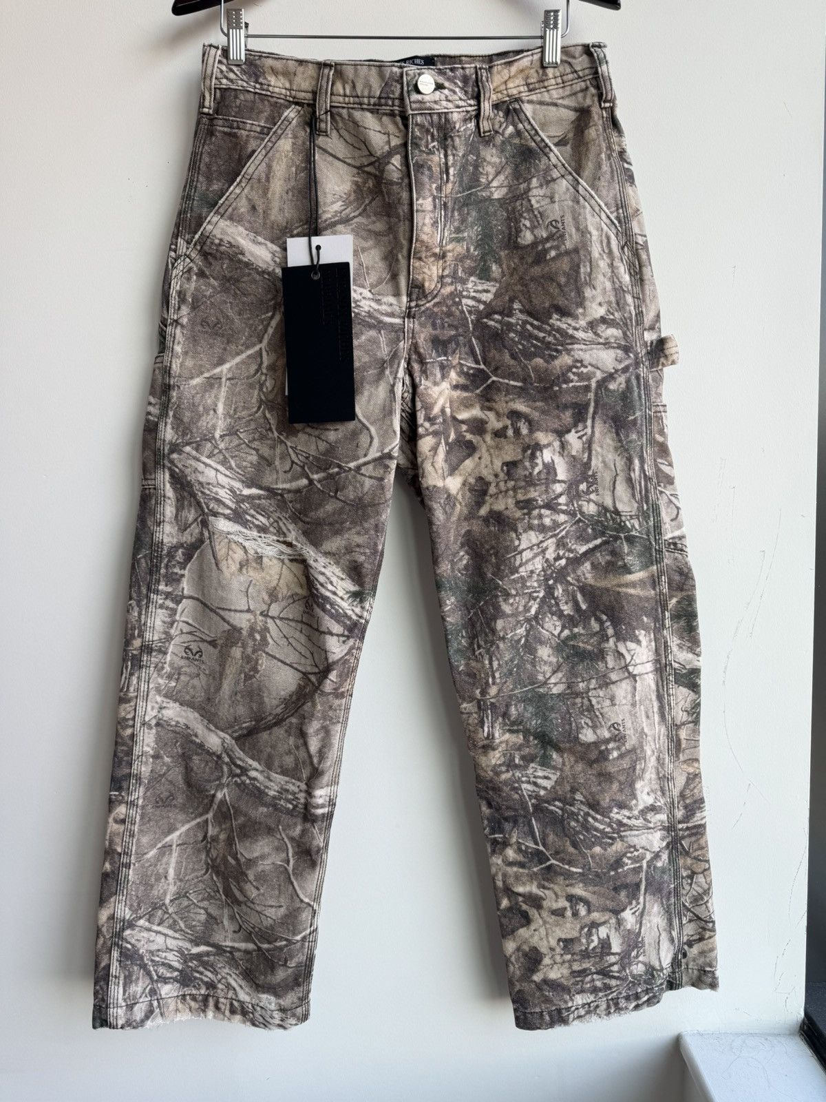 image of Enfants Riches Deprimes Realtree Camo Carpenter Paint Pants, Men's (Size 31)