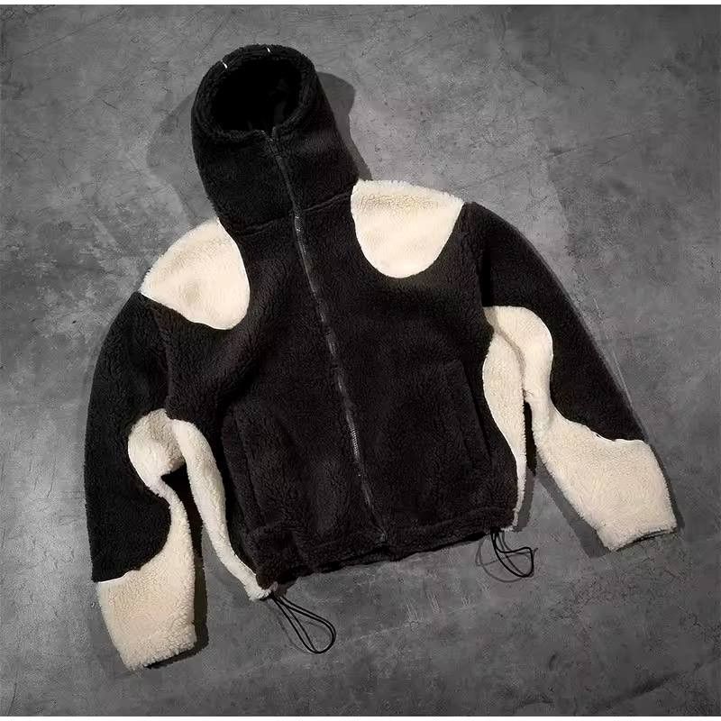 Japanese Brand × Vintage Men's insulated sheep's wool hooded fleece jacket Size US L / EU 52-54 / 3 - 1 Thumbnail