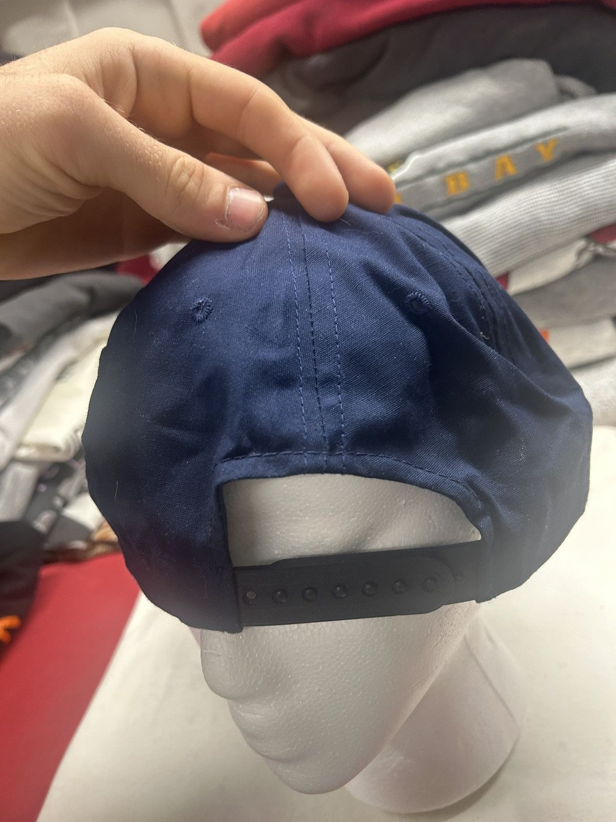 Vintage Crazy Vintage 90s navy Skater Grunge Trucker Snapback Hat Size ONE SIZE - 2 Thumbnail