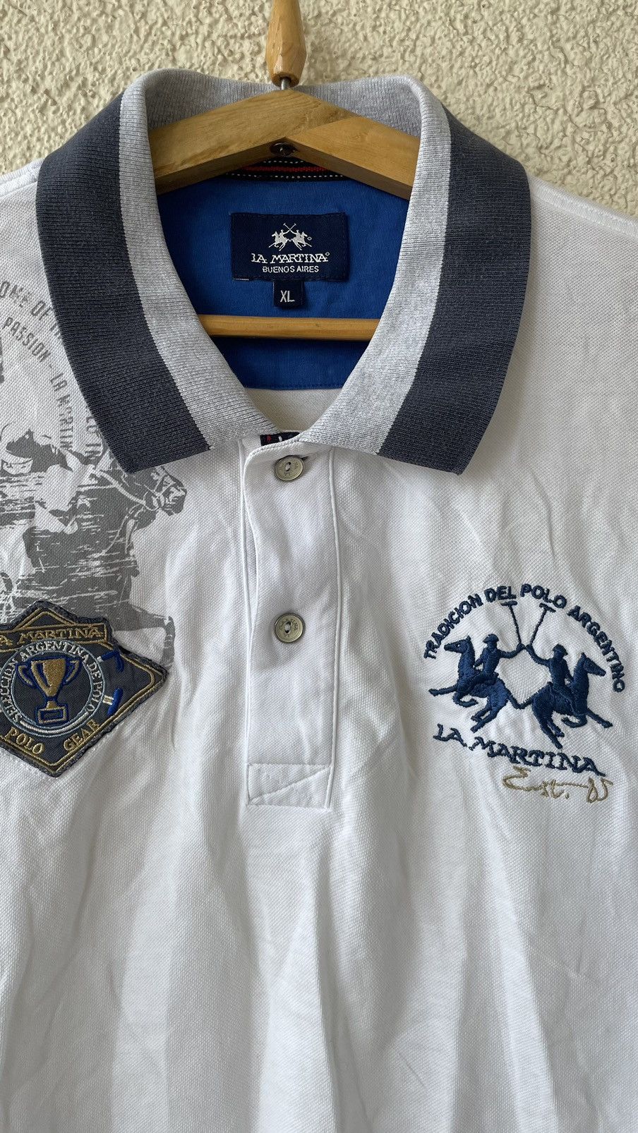 La Martina × Polo Ralph Lauren La Martina Polo Ralph Lauren Style T-shirt Size US XL / EU 56 / 4 - 3 Thumbnail
