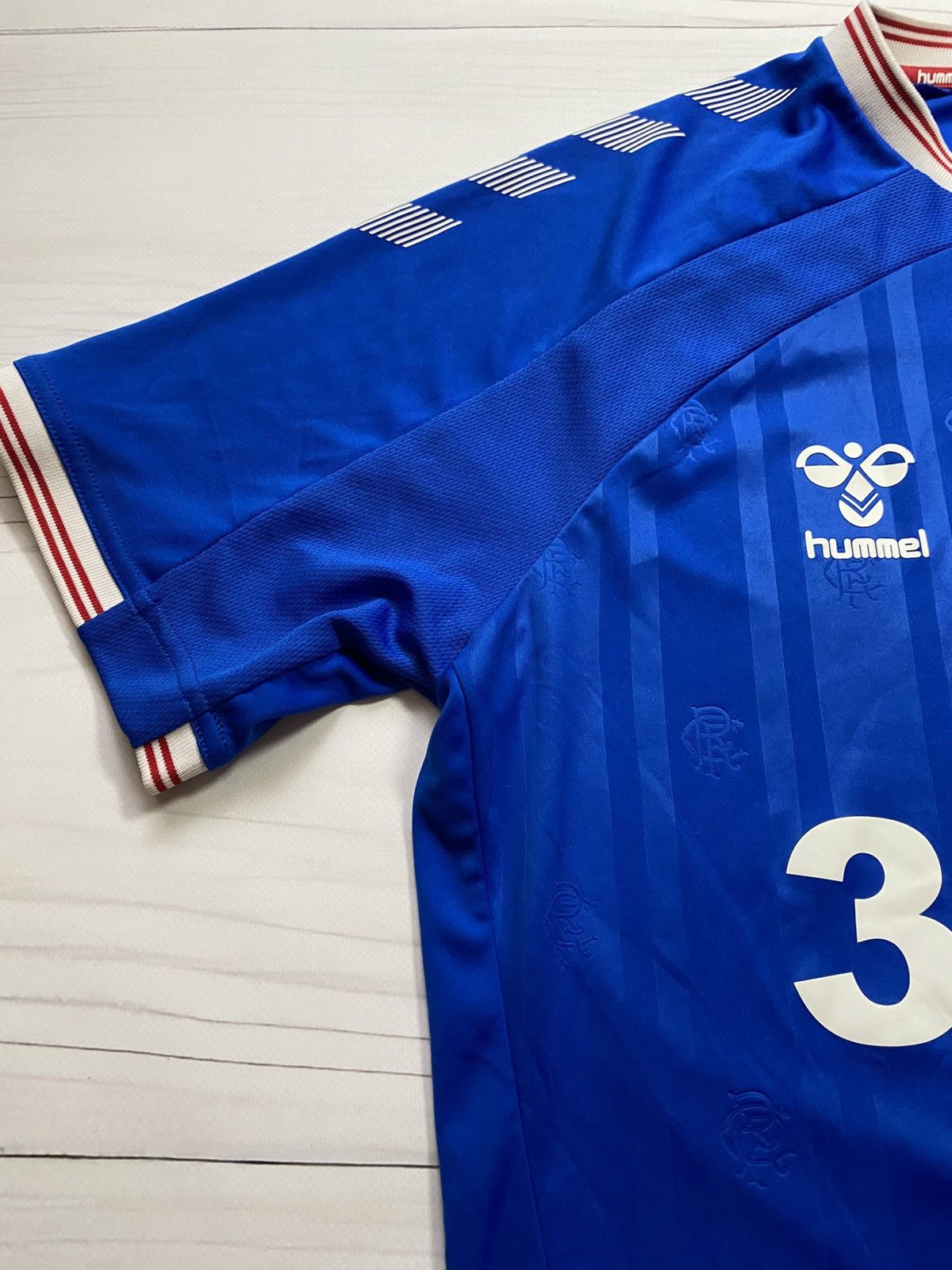 Hummel Hummel Rangers FC 2019/20 home soccer jersey y2k t shirt Size US M / EU 48-50 / 2 - 10 Thumbnail