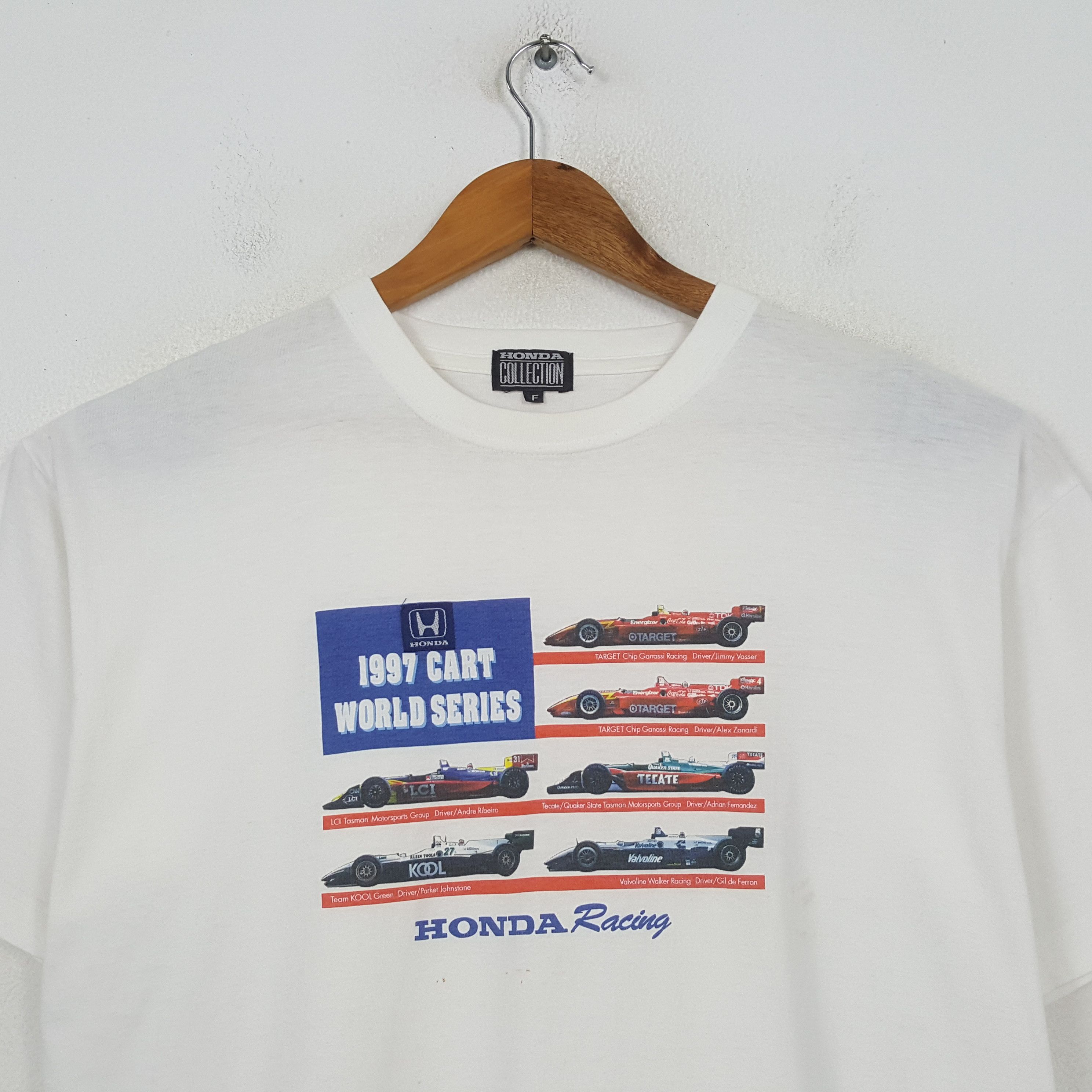Honda Vintage Honda Racing F11997 Cart World Series T-shirt RR30 Size US L / EU 52-54 / 3 - 2 Thumbnail