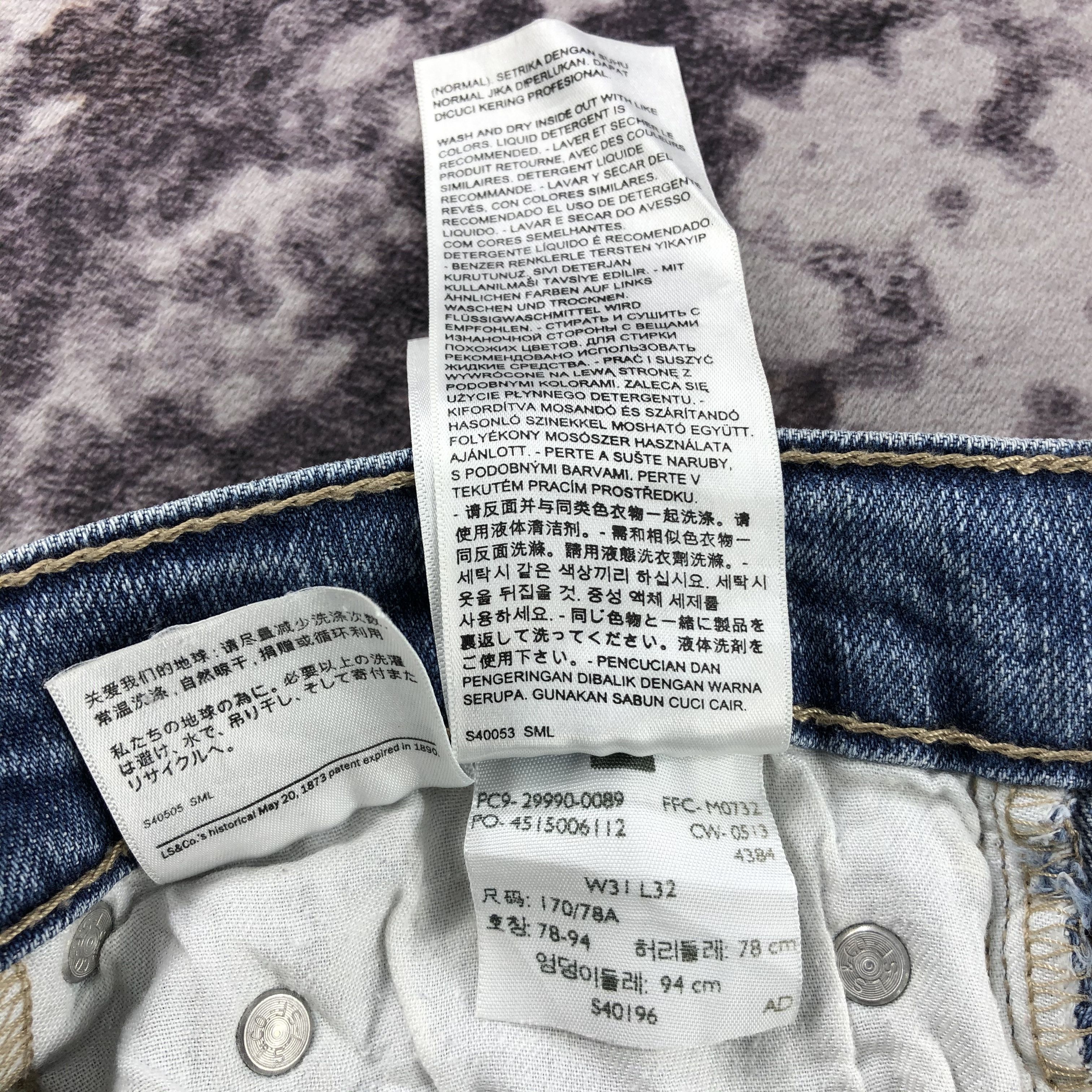 Levi's × Vintage Vintage Blue Wash Levis 504 Jeans-JM2433 Size US 33 - 12 Thumbnail