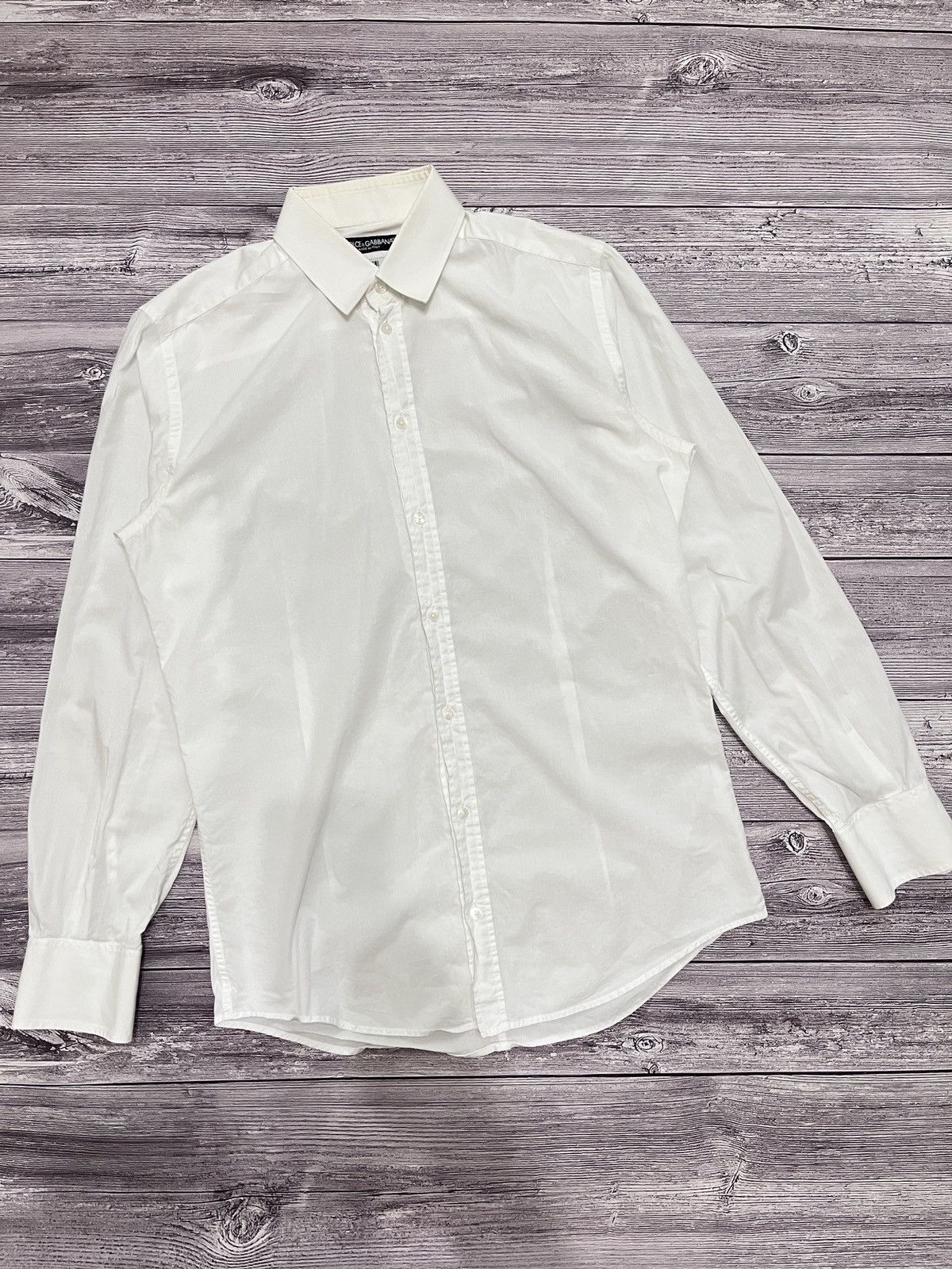 Dolce & Gabbana Dolce & Gabbana Martini White Dress Shirt Made in Italy Size M / US 6-8 / IT 42-44 - 1 Thumbnail