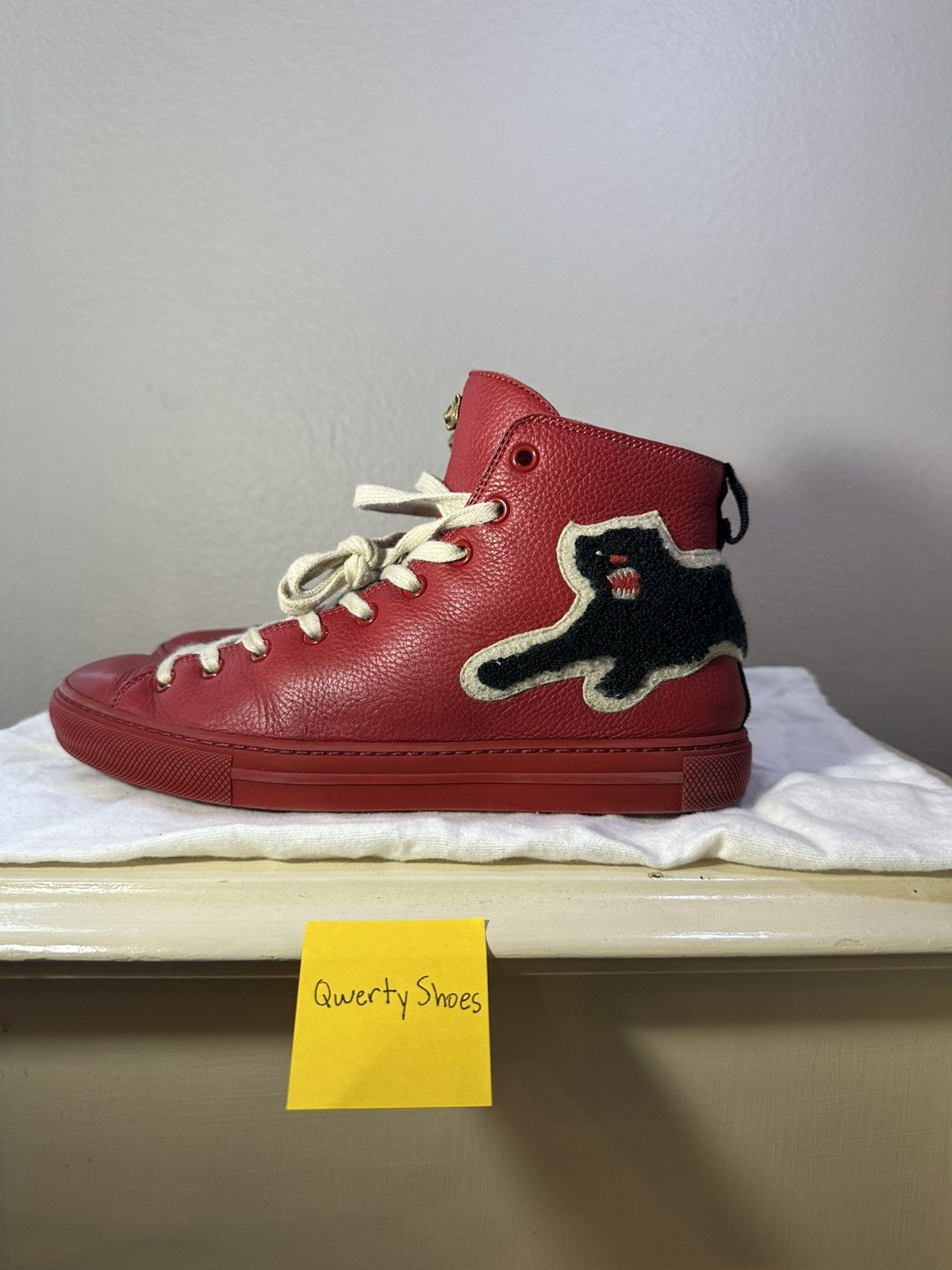 Gucci Leather Panther High Top Size US 8.5 / IT 38.5 - 1 Thumbnail