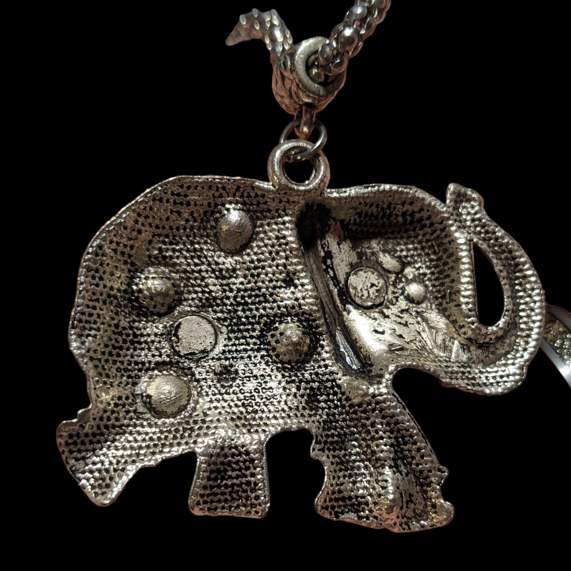 Other Vintage Bohemian Silver Elephant Pendant Necklace Size ONE SIZE - 4 Thumbnail