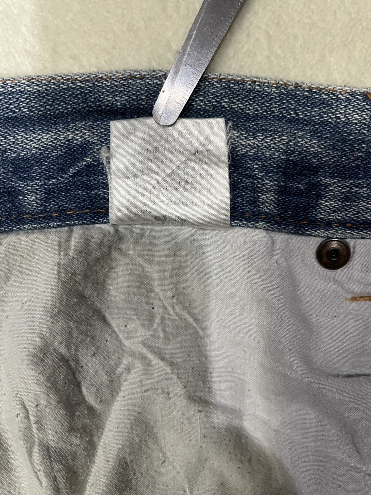 Japanese Brand Vintage Nylaus Jeans Distress Ripped Faded Denim Size US 32 / EU 48 - 10 Thumbnail