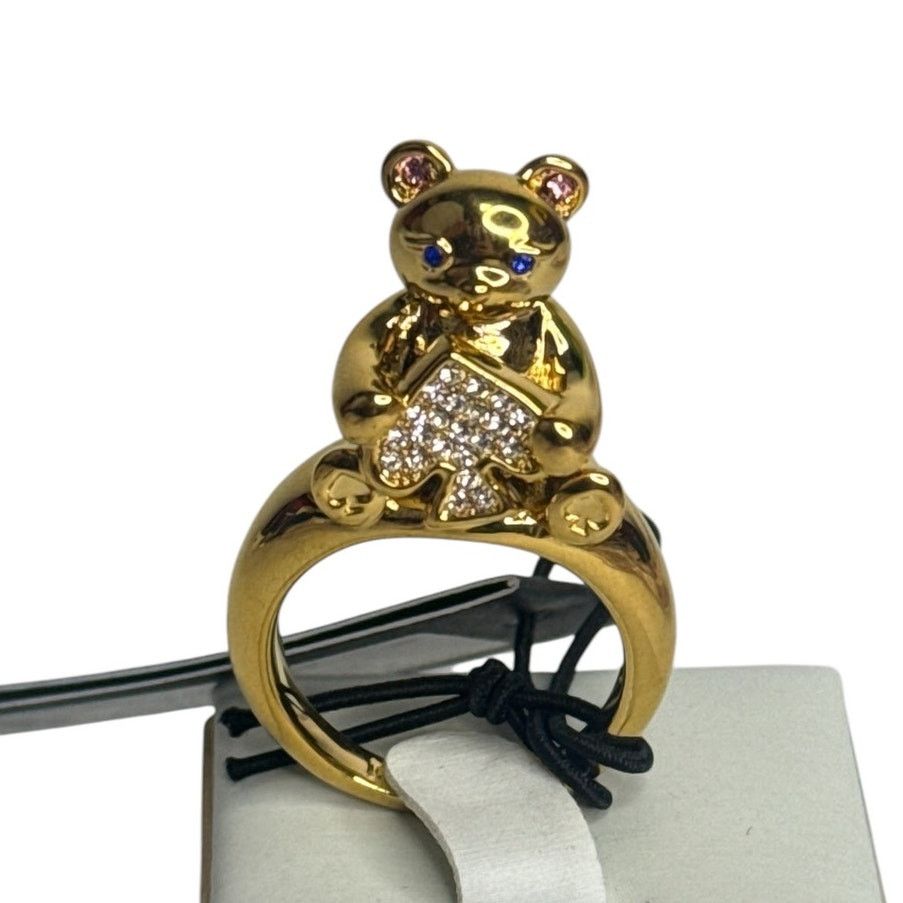 Kate Spade Oh What Fun Spade Teddy Bear Ring Size 6