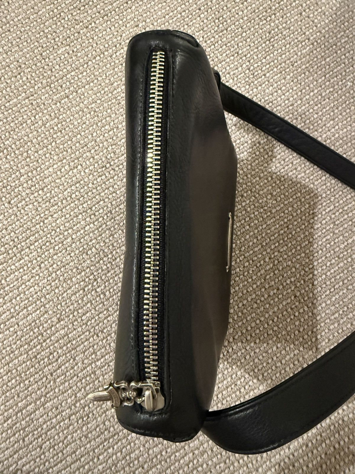Chrome Hearts Leather chrome hearts messenger bag in black Size ONE SIZE - 3 Thumbnail