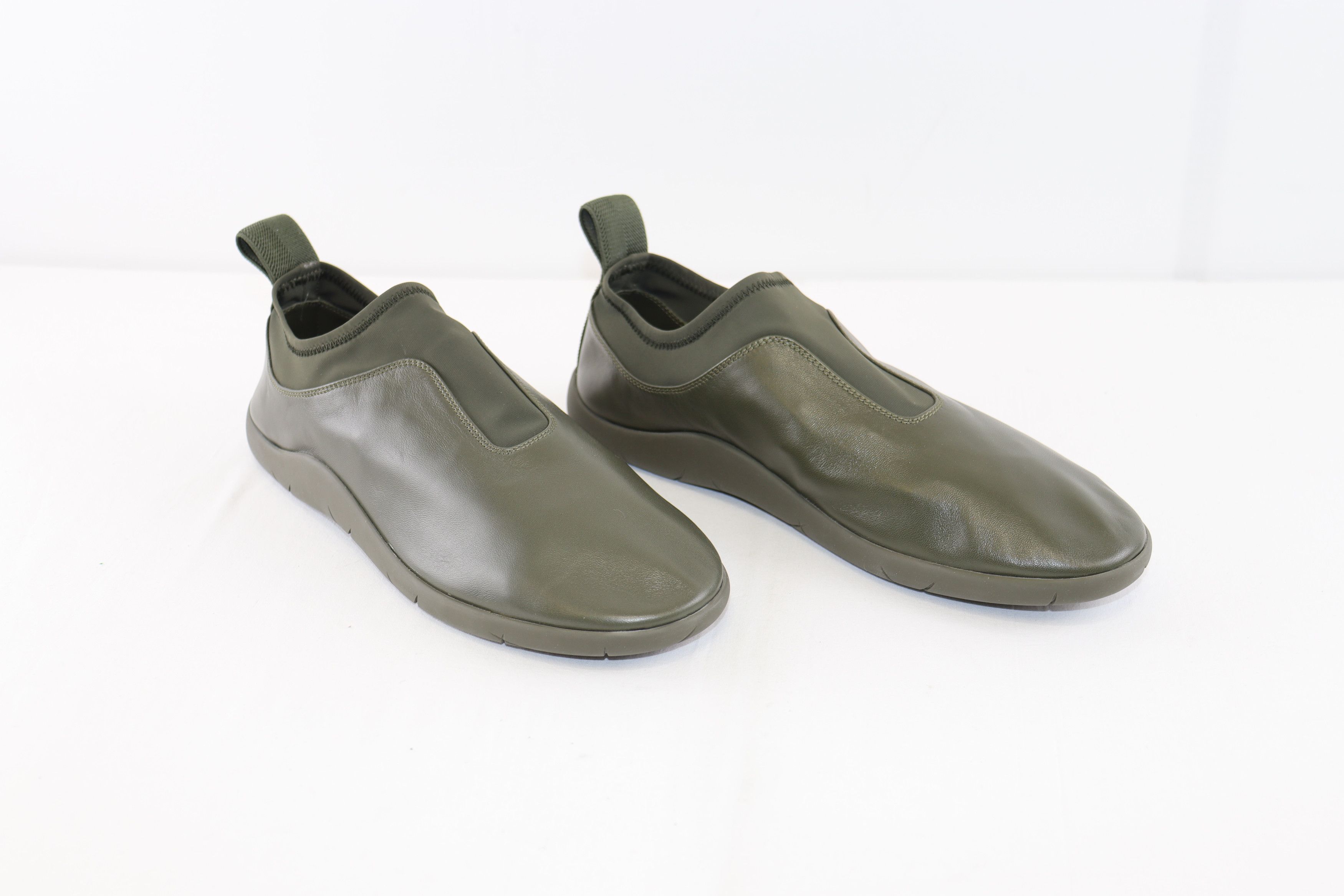 Bottega Veneta o1rshd1 Lagoon Nappa/Antares Fabric Sneakers in Seaweed Size US 7 / EU 40 - 1 Thumbnail