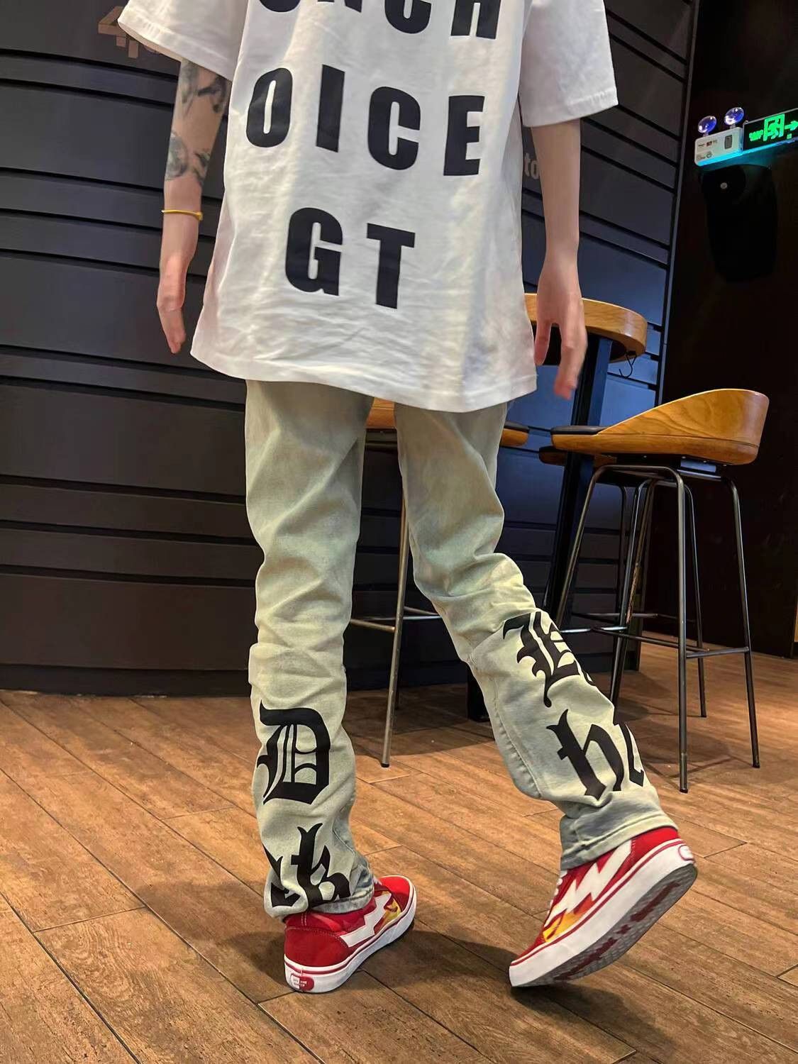 Japanese Brand × Jean Vintage washed distressed rare heavyweight jeans Size US 34 / EU 50 - 4 Thumbnail