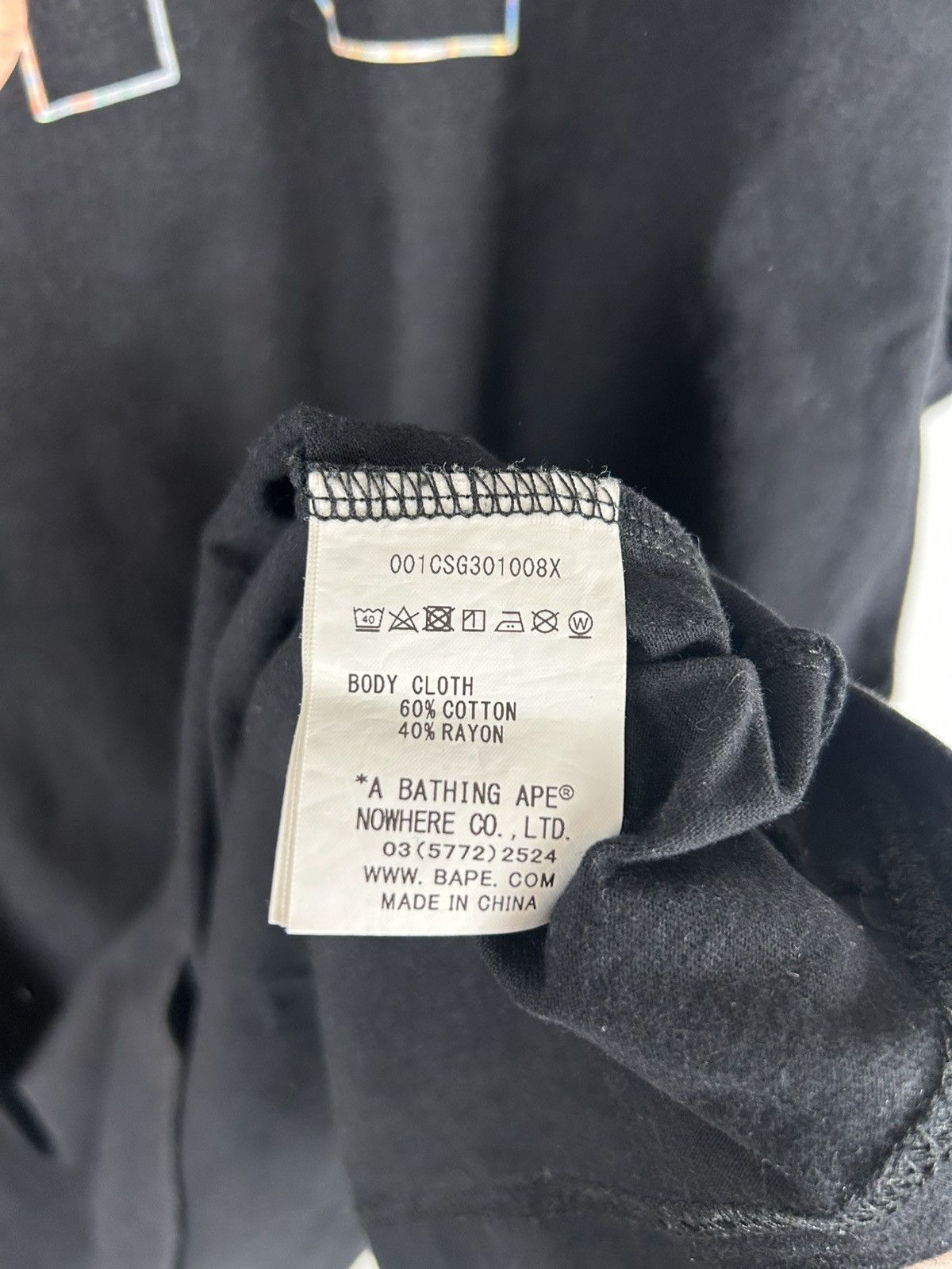 Bape Bape Logo Print T-Shirt Size US L / EU 52-54 / 3 - 6 Thumbnail