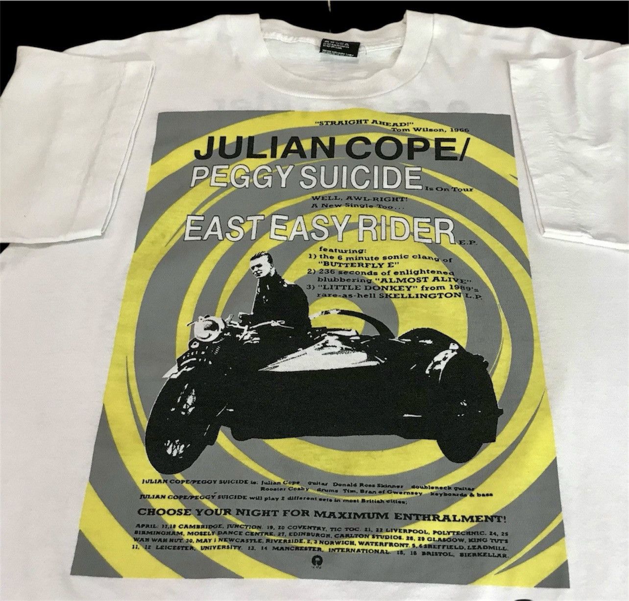 Band Tees Vintage 90s Julian Cope PeggySuicide Psychedelic rock Tee XL Size US XL / EU 56 / 4 - 1 Thumbnail