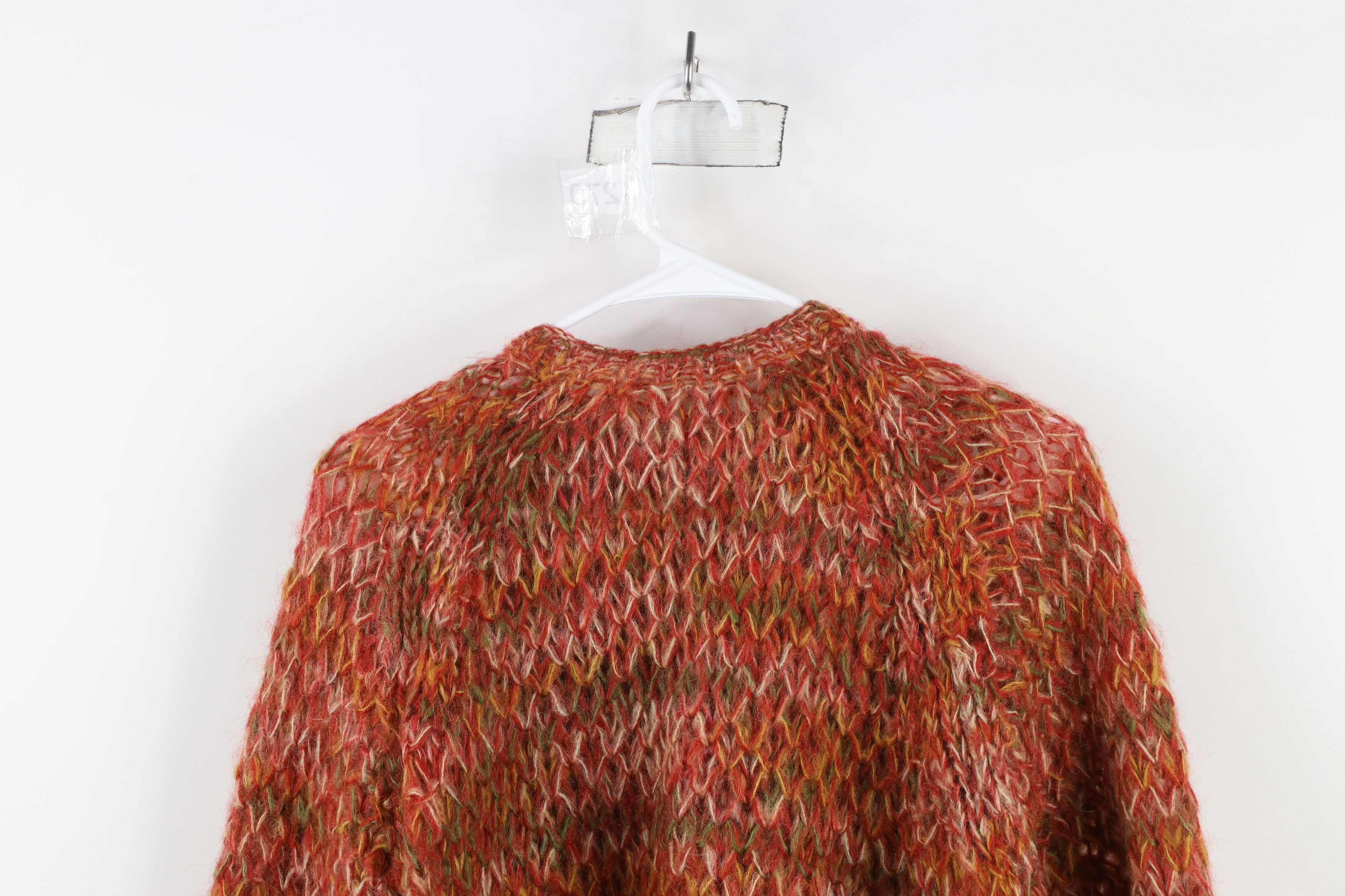 Vintage Vintage 60s 70s Streetwear Blend Crochet Cardigan Sweater Size L / US 10 / IT 46 - 7 Thumbnail