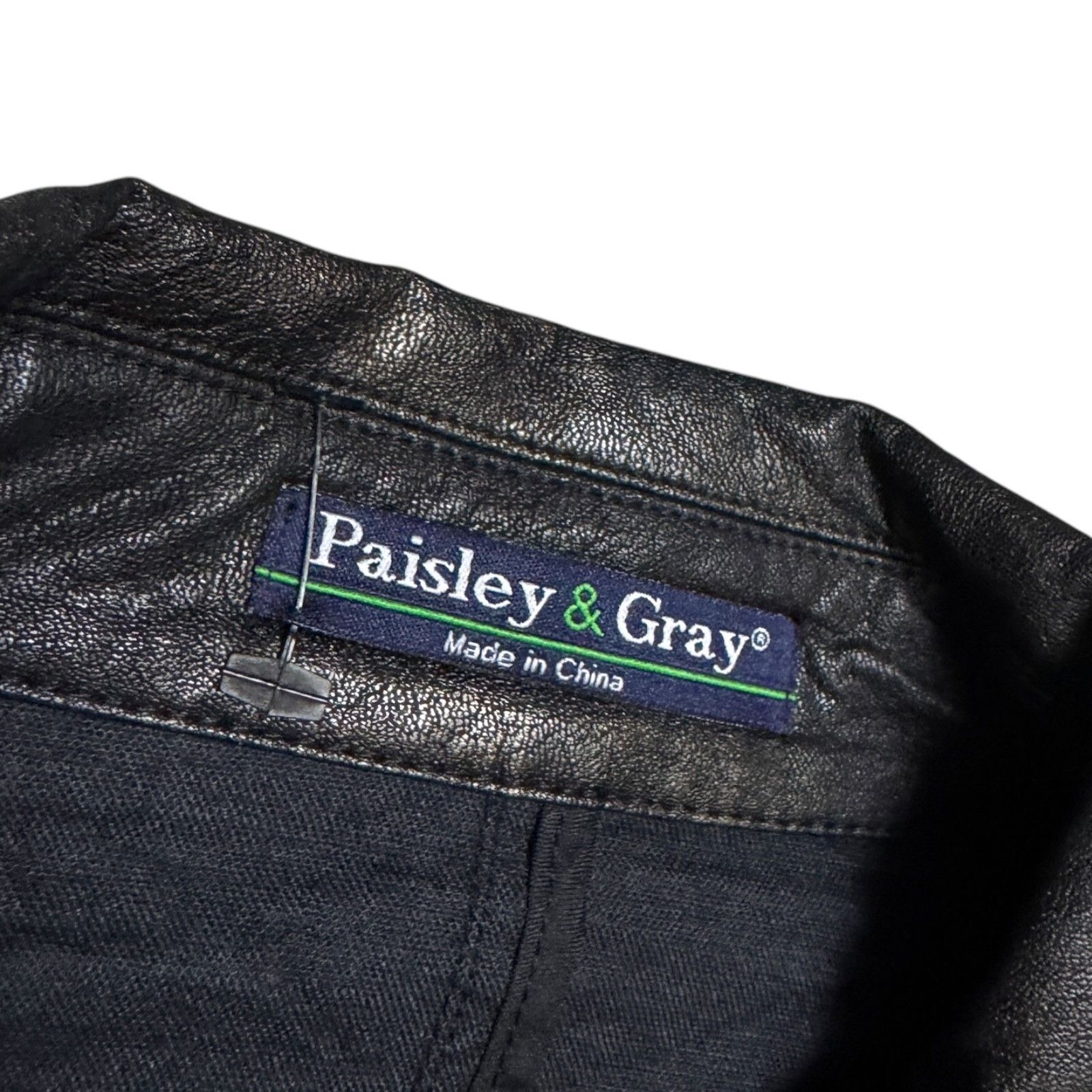 Other PAISLEY & GRAY FAUX LEATHER Slim Fit Business Jacket XL Size US XL / EU 56 / 4 - 3 Thumbnail