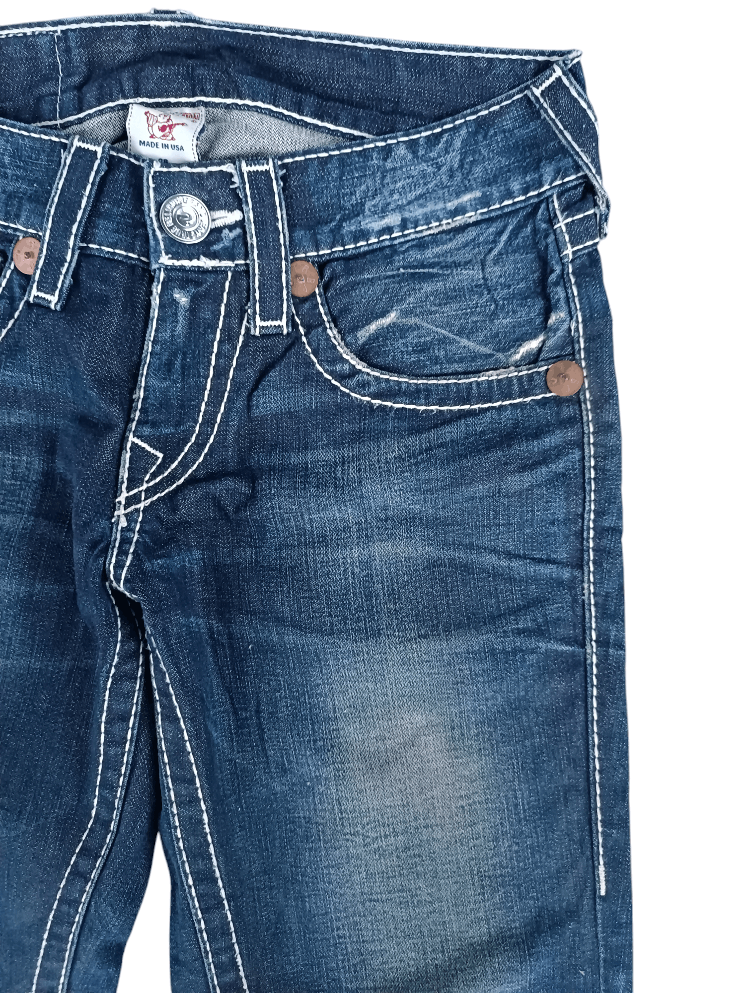 True Religion Vintage 2000 True Religion Billy Big T Grunge Flare Jeans Size US 30 / EU 46 - 6 Thumbnail