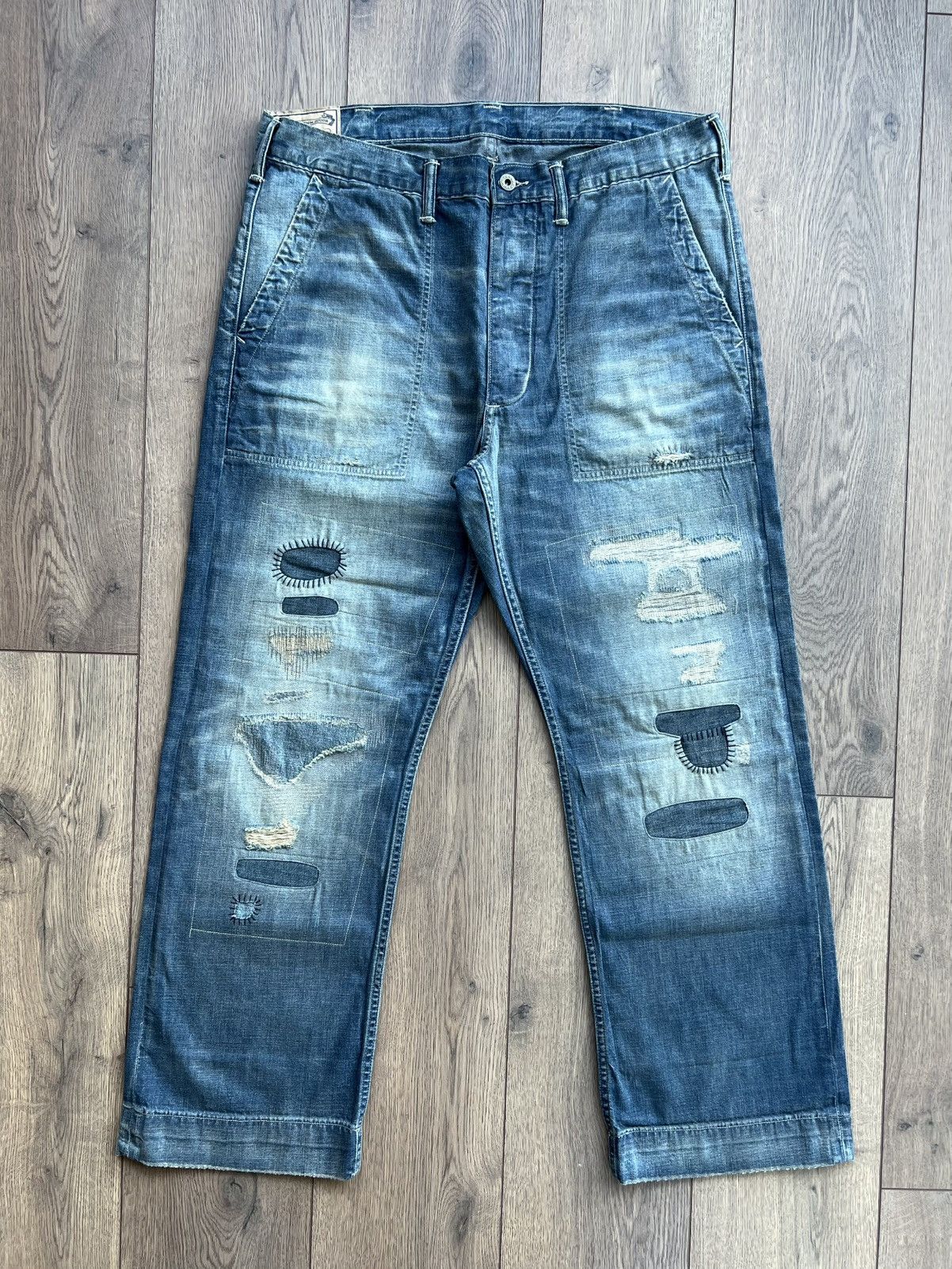 Polo Ralph Lauren Polo Ralph Lauren Relaxed Fit Distressed Carpenter Pants Size US 36 / EU 52 - 1 Thumbnail