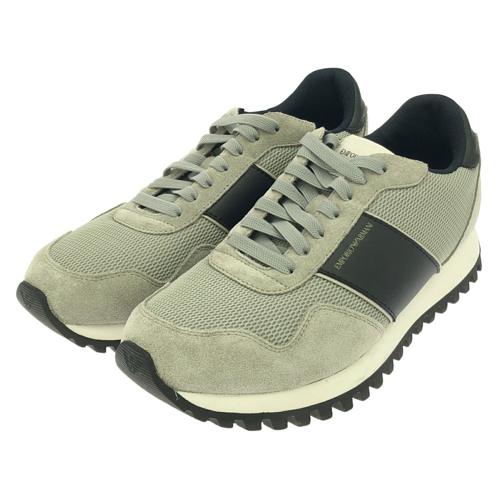 Armani Emporio Armani X4X599 Fabric Sneakers Others Shoes X4X599 in Grey, Men's