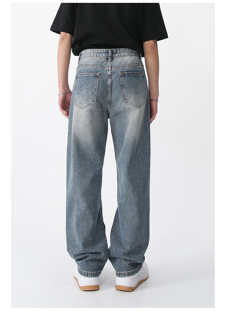 Japanese Brand × Jean Vintage Washed Loose Straight Mid-Rise Jeans Size US 32 / EU 48 - 5 Thumbnail