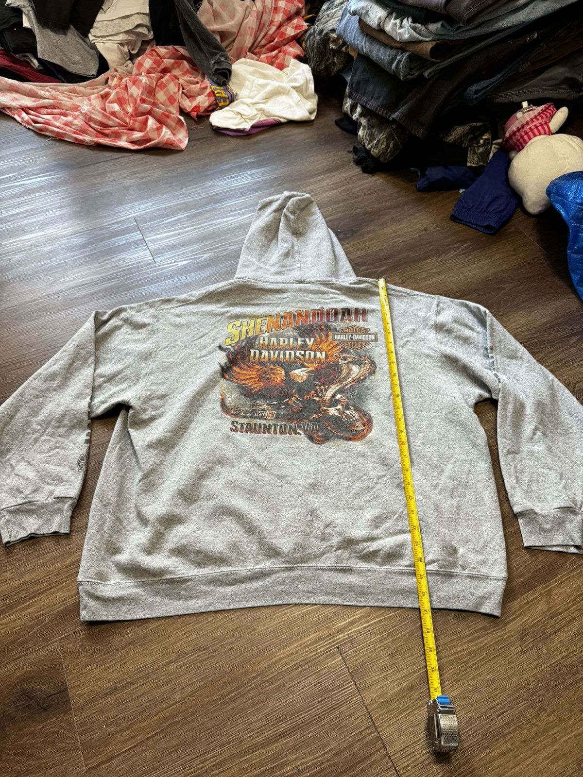 Harley Davidson × Vintage Vintage Harley Davidson hoodie Size US XXL / EU 58 / 5 - 2 Thumbnail