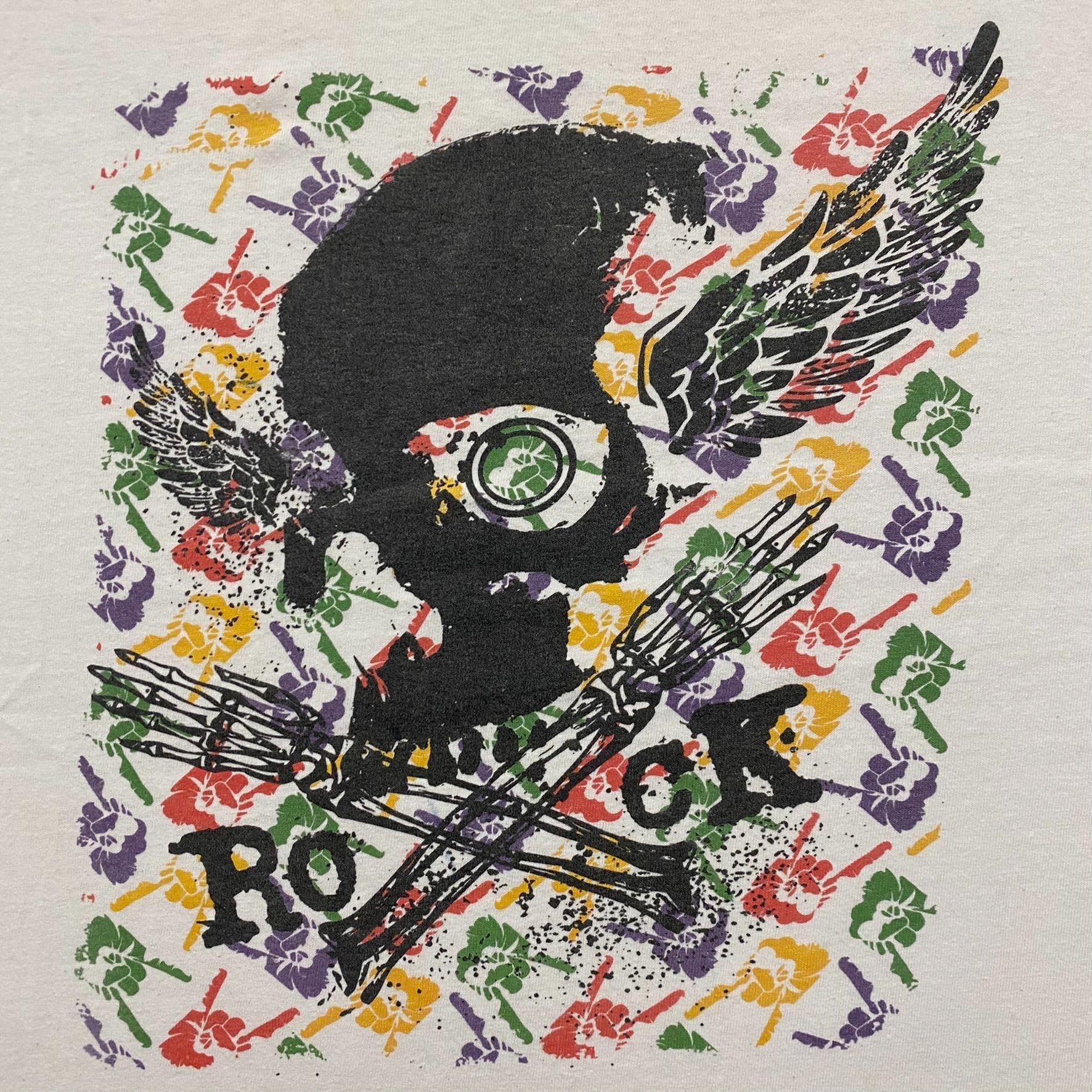 Delta Vintage Y2K Winged Skull Rock T-Shirt Goth Emo Grunge Punk Size US XL / EU 56 / 4 - 3 Thumbnail