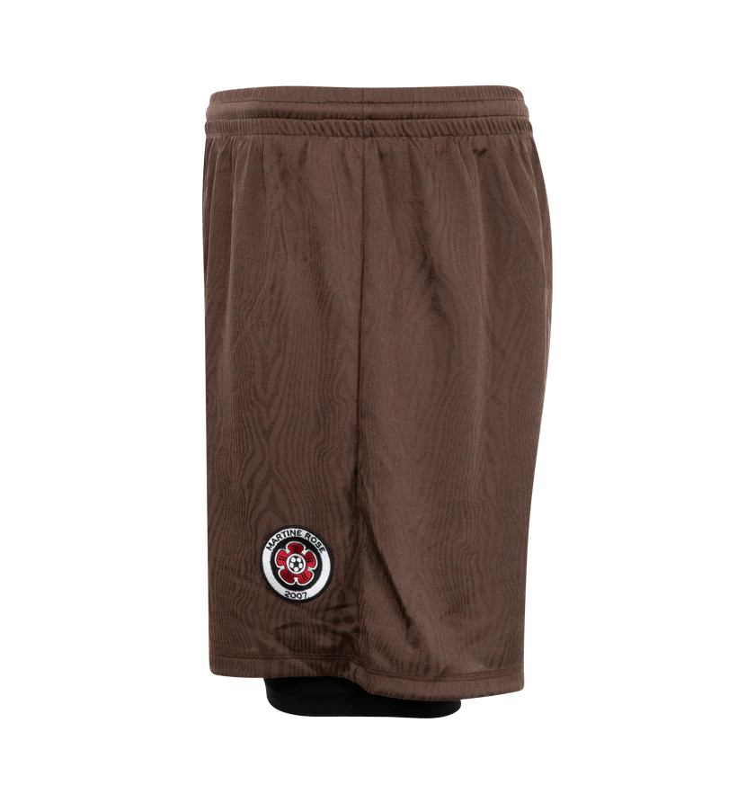 Martine Rose o1h1sh11224 Double Football Shorts in Brown Size US 32 / EU 48 - 3 Thumbnail