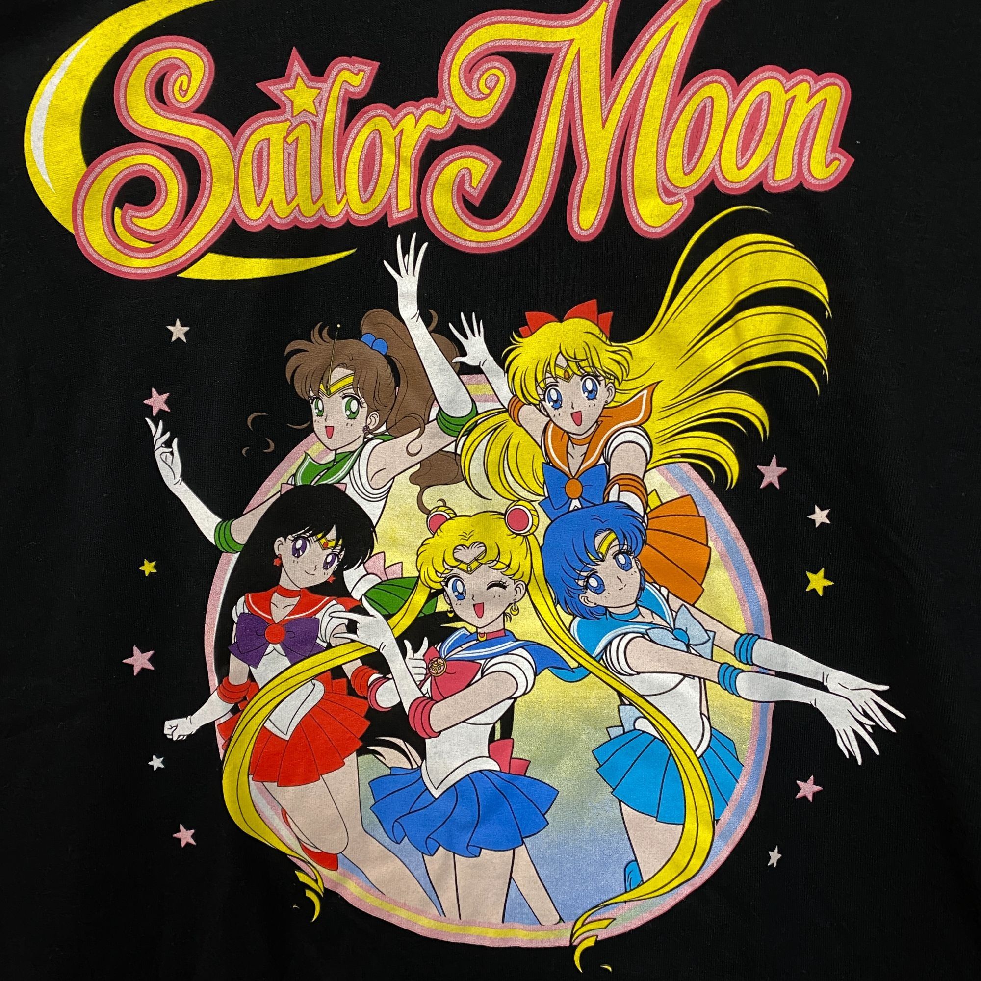 Anime Sailor Moon Sailor Scouts Anime Series Black T-Shirt Large Size US L / EU 52-54 / 3 - 2 Thumbnail