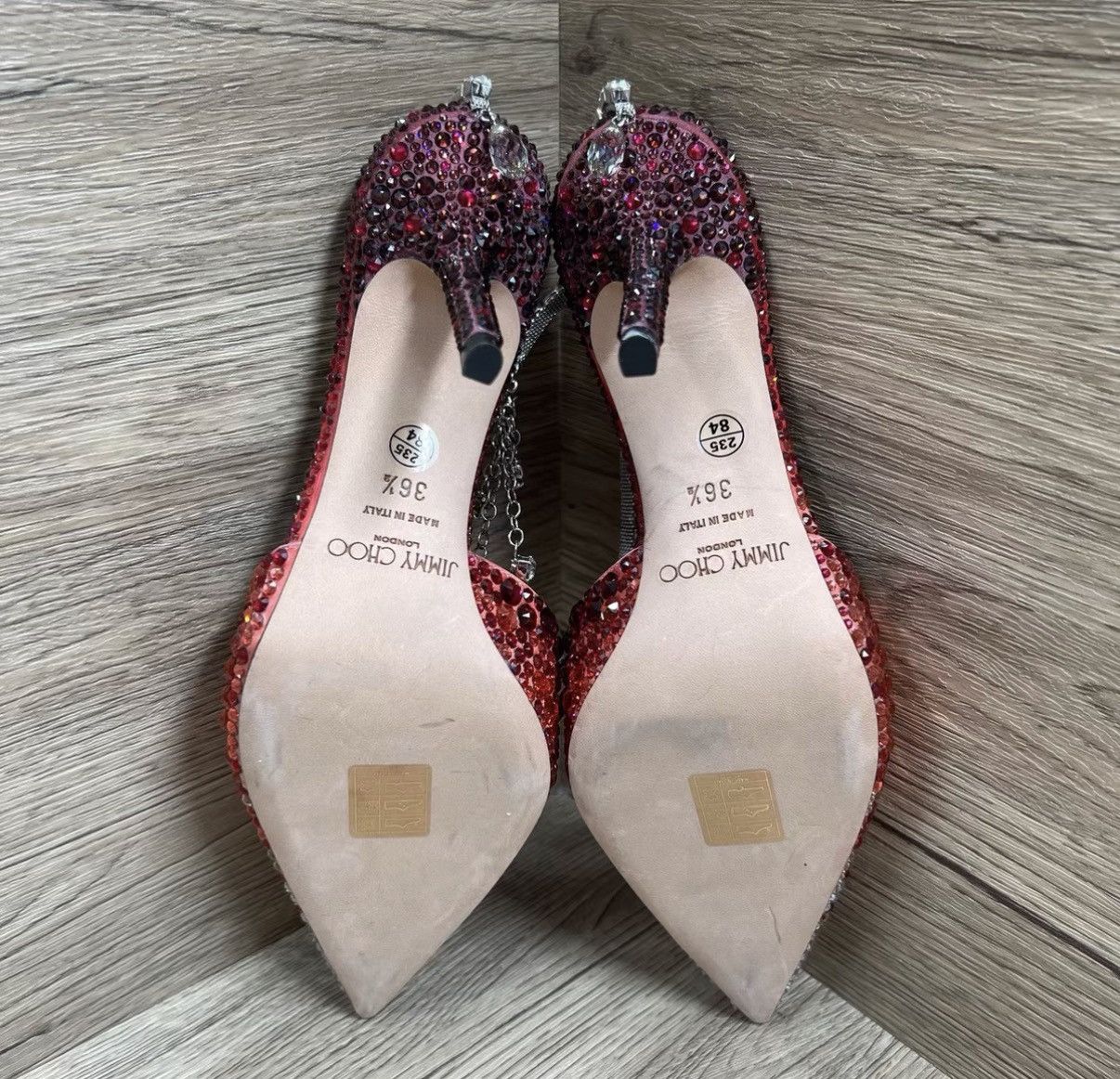 Jimmy Choo Jimmy Choo Saeda Crystal Heels J41 Size US 6.5 / IT 36.5 - 6 Thumbnail
