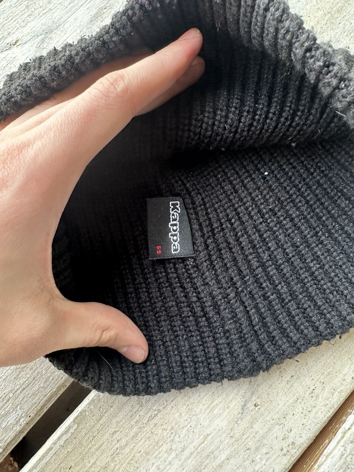 Kappa × Vintage 🚨 VINTAGE KAPPA LOGO RARE Y2K HAT BEANIE Size ONE SIZE - 5 Thumbnail