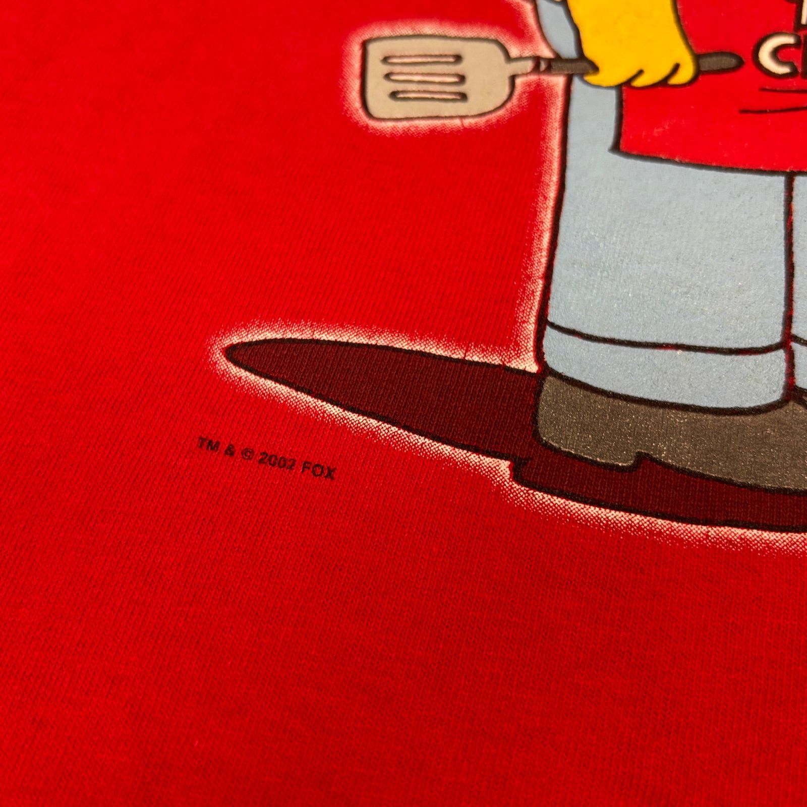 Vintage Vintage Homer Simpson T Shirt Grill Men's XL Kiss The Chef Size US XL / EU 56 / 4 - 3 Thumbnail