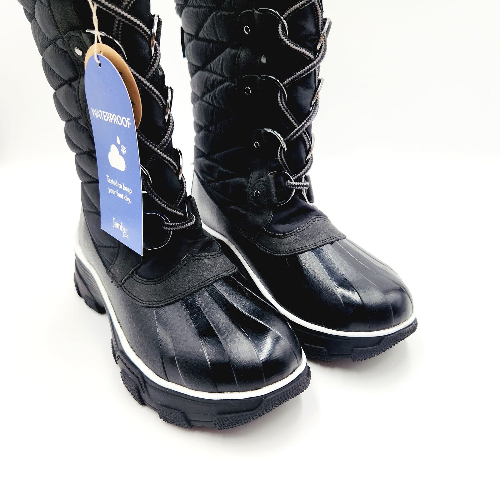 The Unbranded Brand JBU by Jambu Women Black Water Resistant Winter Boots Size 6 Size US 6 / IT 36 - 5 Thumbnail