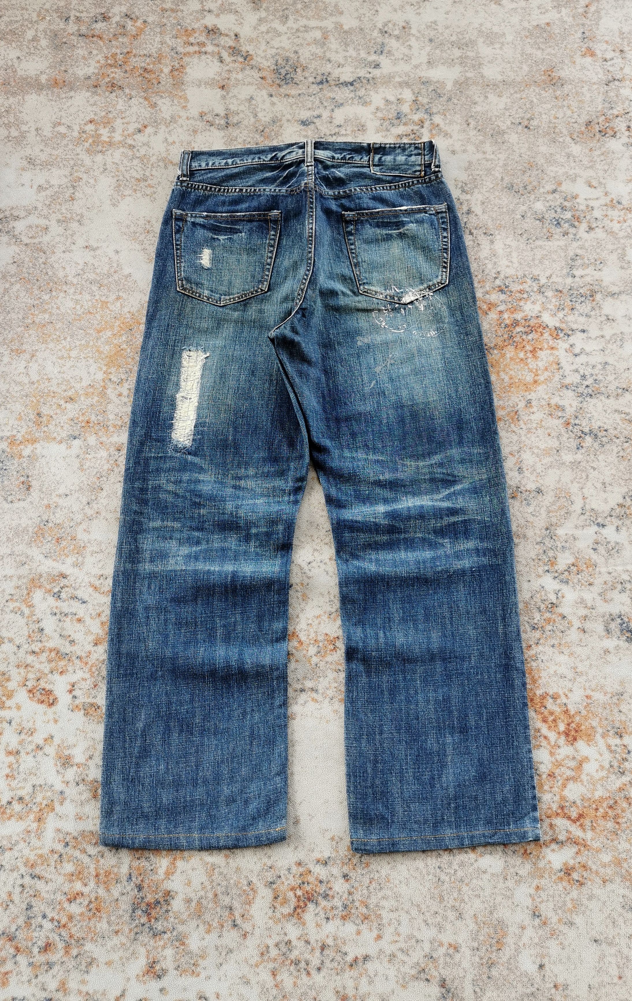 Global Work Vintage Baggy Jeans - Size 31x28 Size US 31 - 2 Thumbnail