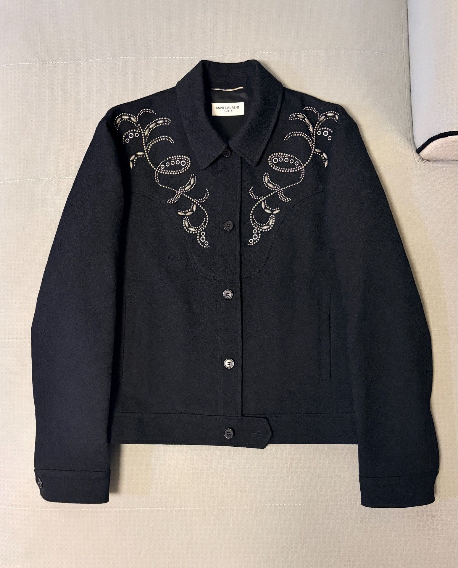 Saint Laurent Paris Saint Laurent SS19 Runway Black Jacket Size US M / EU 48-50 / 2 - 1 Thumbnail
