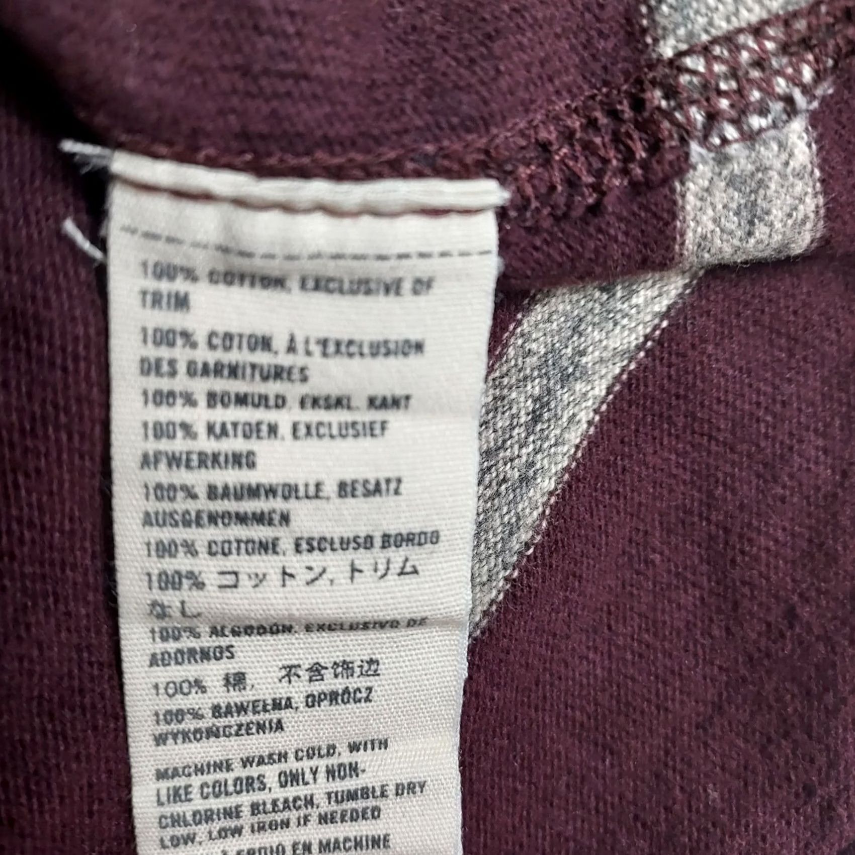 Abercrombie & Fitch Abercrombie & Fitch Men’s L Muscle Fit Long Sleeve Cotton Stripe Tee Maroon Gray Shirt Mens Regular Crew Neck Logo Knit Vintage No Size US L / EU 52-54 / 3 - 7 Thumbnail