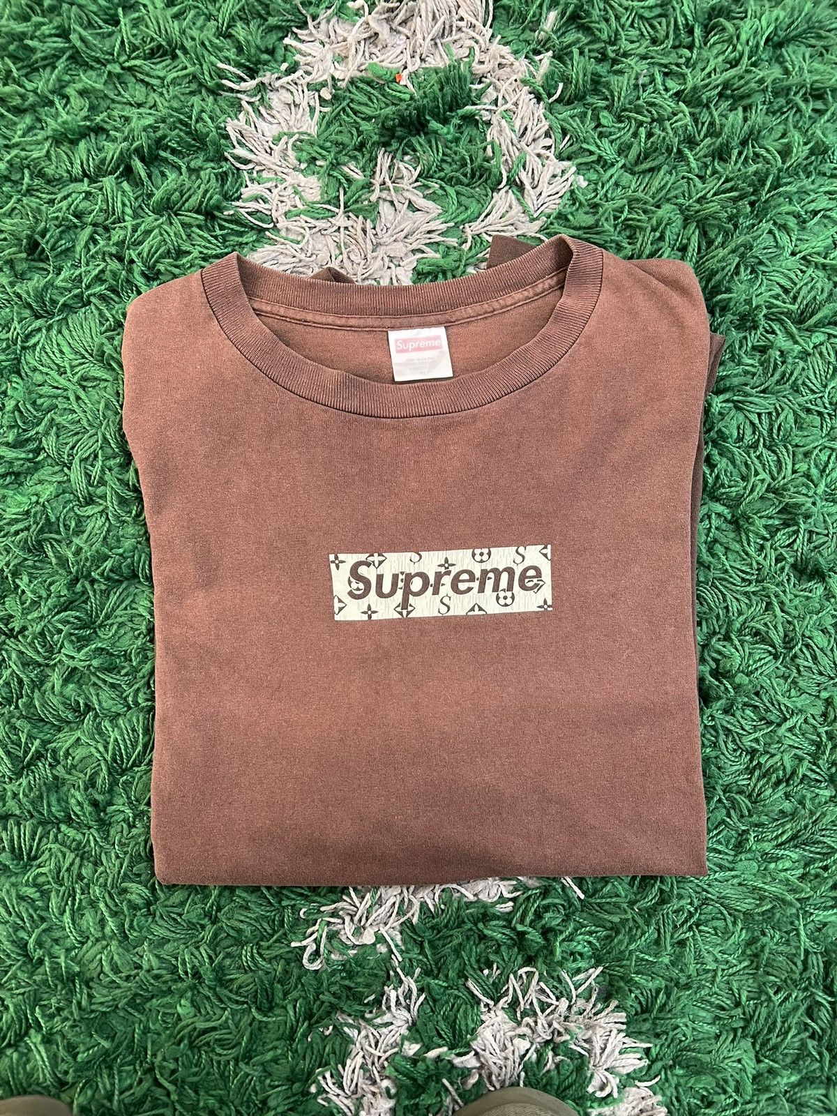 Supreme Supreme LV Monogram Box Logo Tee 2000 Size US XL / EU 56 / 4 - 3 Thumbnail