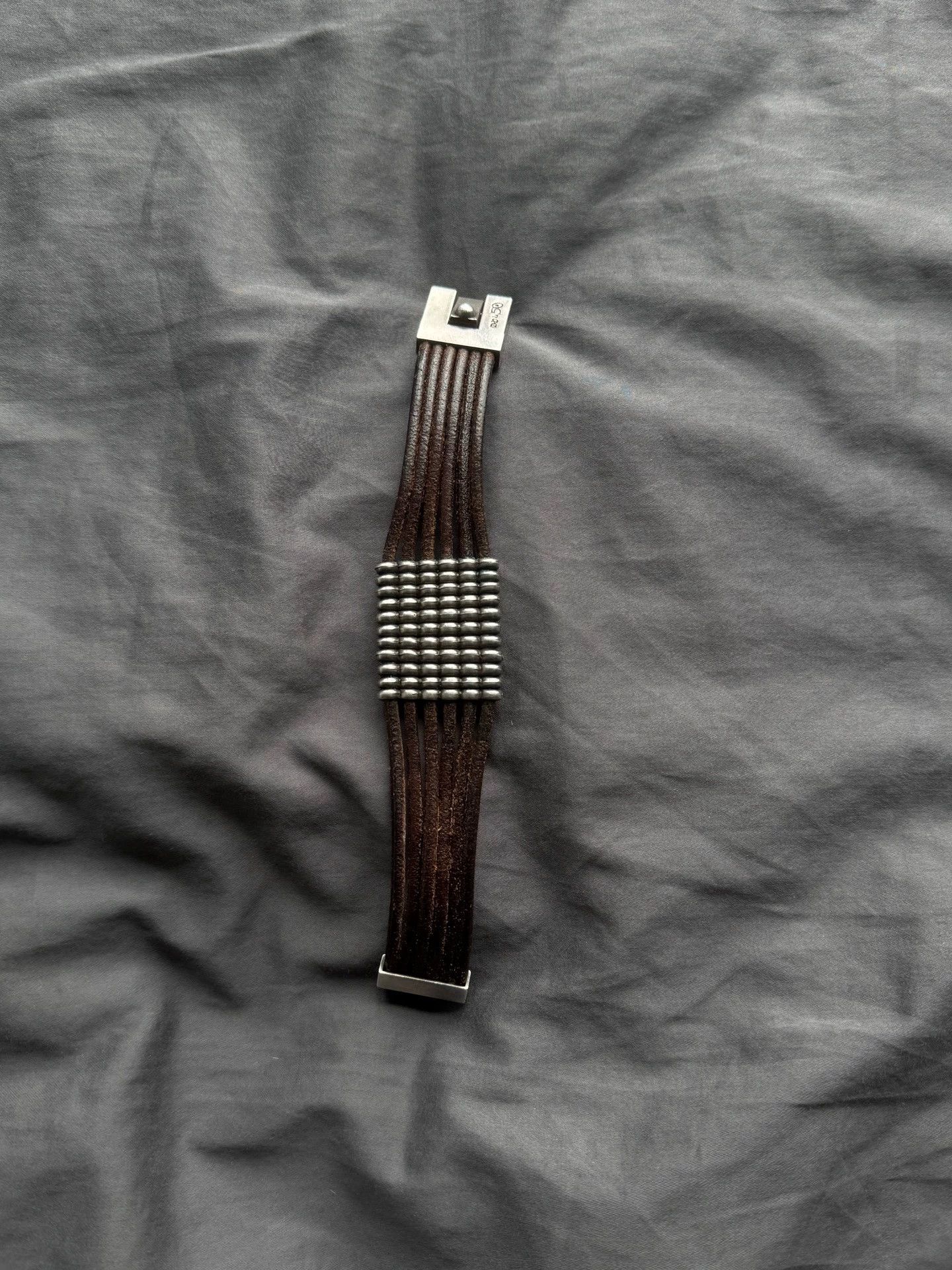 Vintage Spanish Vintage Cowhide Aged Silver Bracelet Size ONE SIZE - 8 Thumbnail