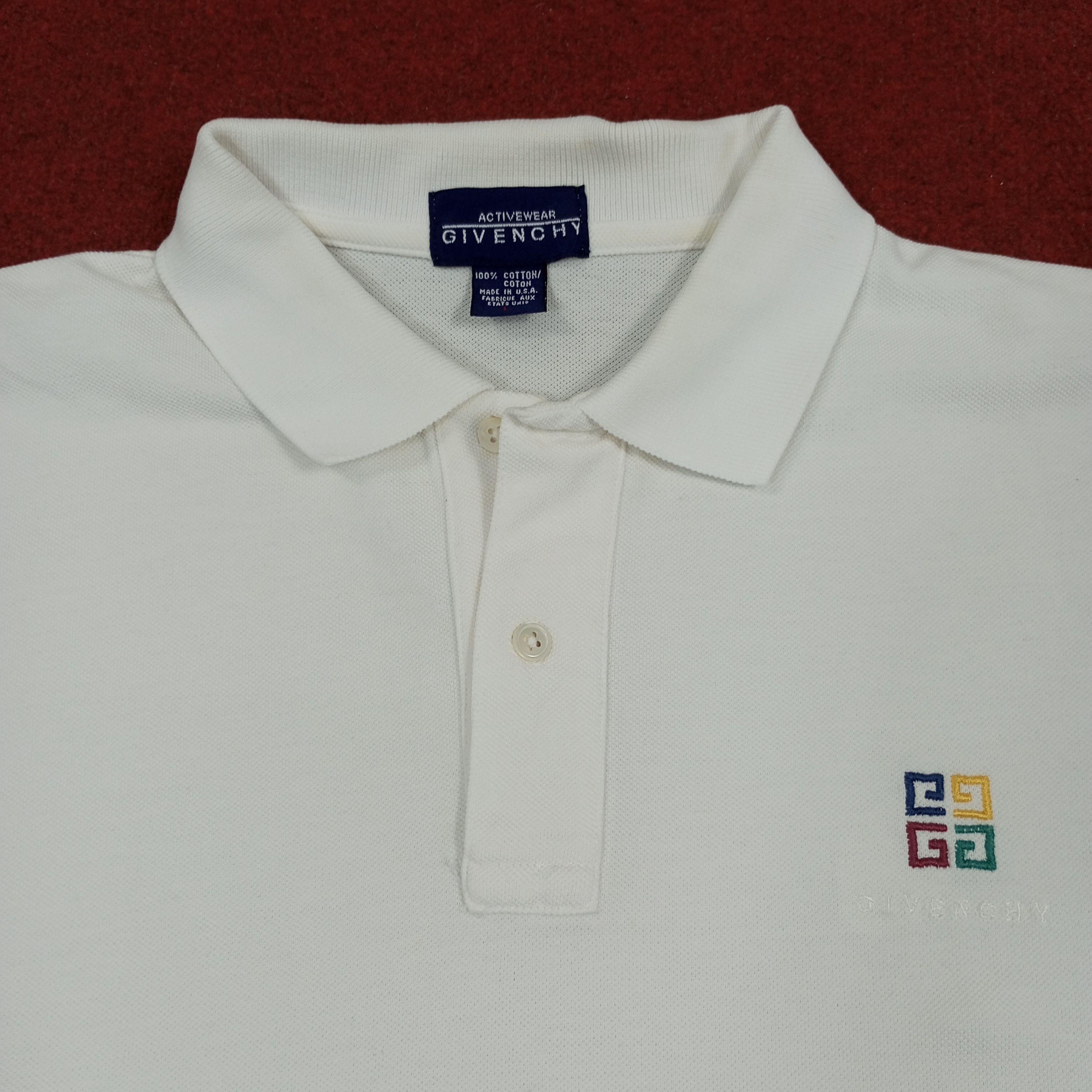 Givenchy × Vintage Givenchy Fashion Designer Brand Casual Polos Size US L / EU 52-54 / 3 - 2 Thumbnail