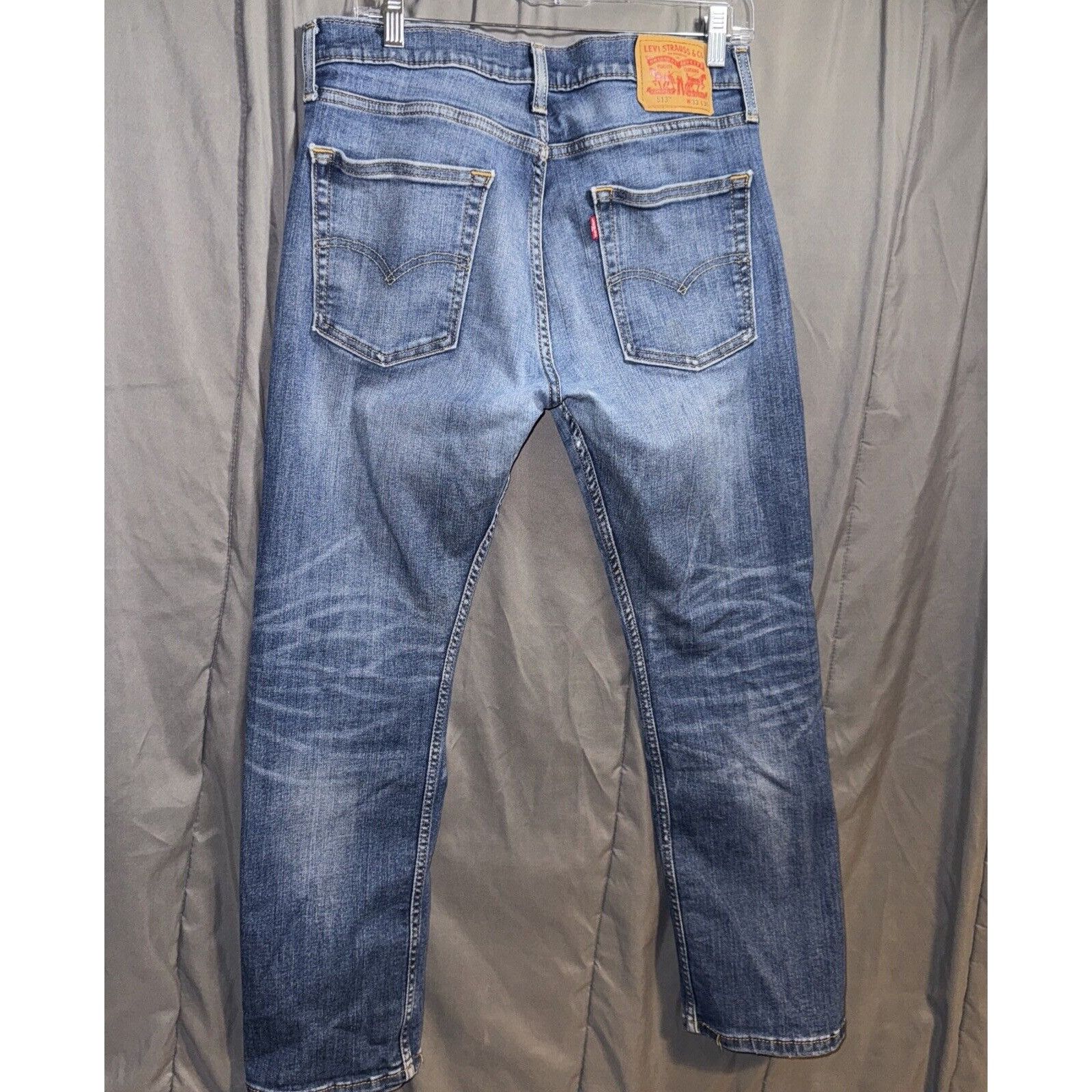 Levi's Levi's 513 Men's Jeans Size 33x30 Slim Fit Straight Leg Stre Size US 33 - 6 Thumbnail