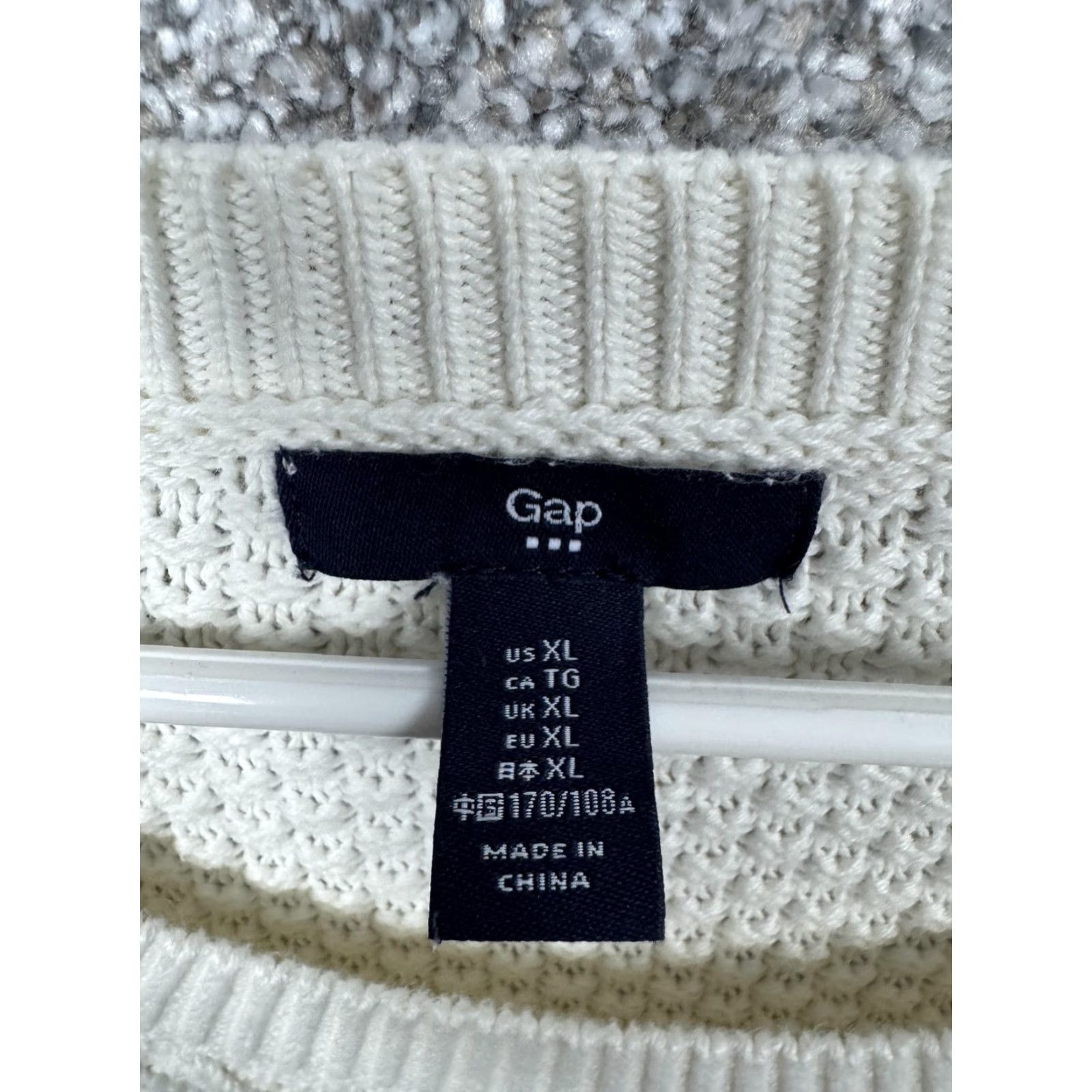 Gap Gap Sweater Sz XL Cream Cable Knit Cozy Timeless Capsule Preppy Layering Indie Size XL / US 12-14 / IT 48-50 - 5 Thumbnail