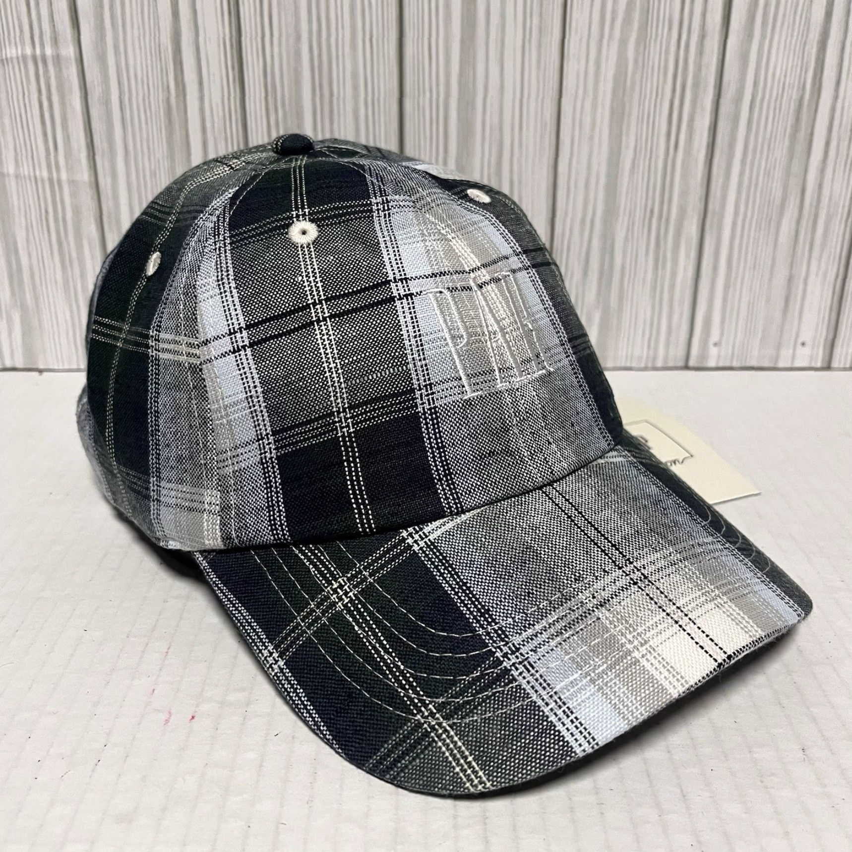 Gap Malbon GAP Golf Hat Cap Plaid PAR Strap Back Adjustable Green Blue Hat Mens One Size Multicolor 90s Dad Nature Outdoor Sports USA Golf Hat Size ONE SIZE - 4 Thumbnail
