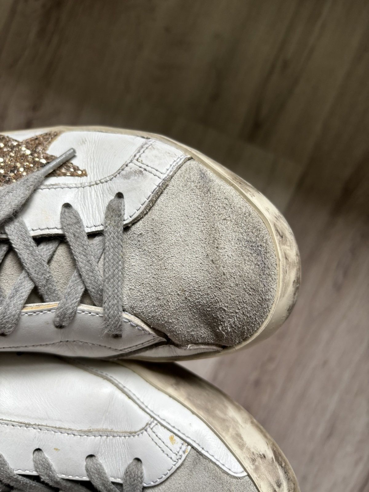 Golden Goose Golden Goose Super-star with Glitter Star EU41 US10 UK8 Size US 10 / IT 40 - 6 Thumbnail
