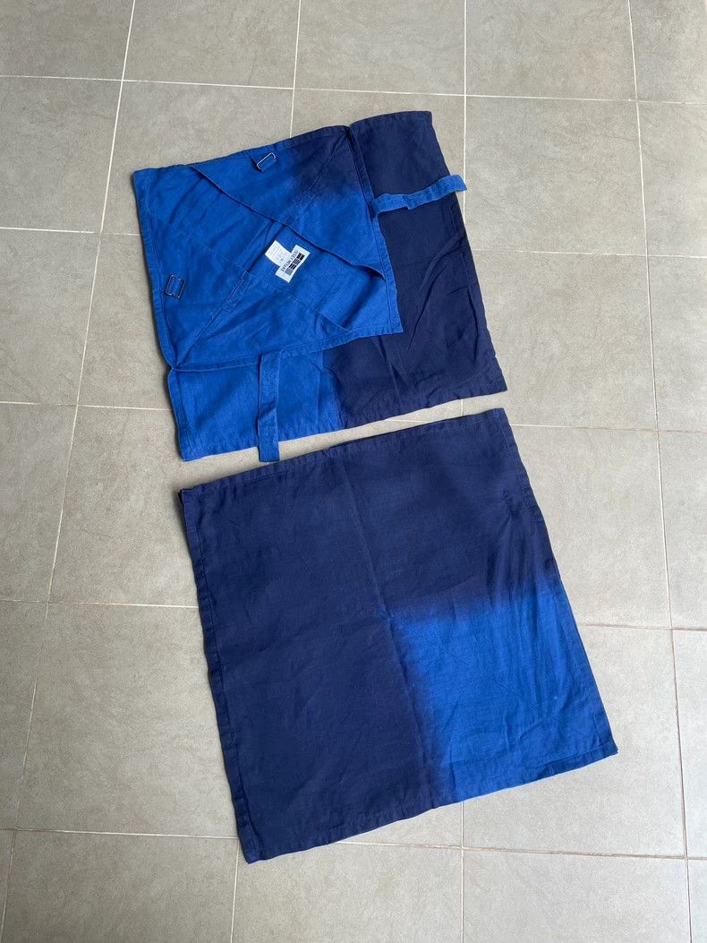 Issey Miyake Issey Miyake size:3 Blue-dyed short-sleeved top Size XS / US 0-2 / IT 36-38 - 5 Thumbnail
