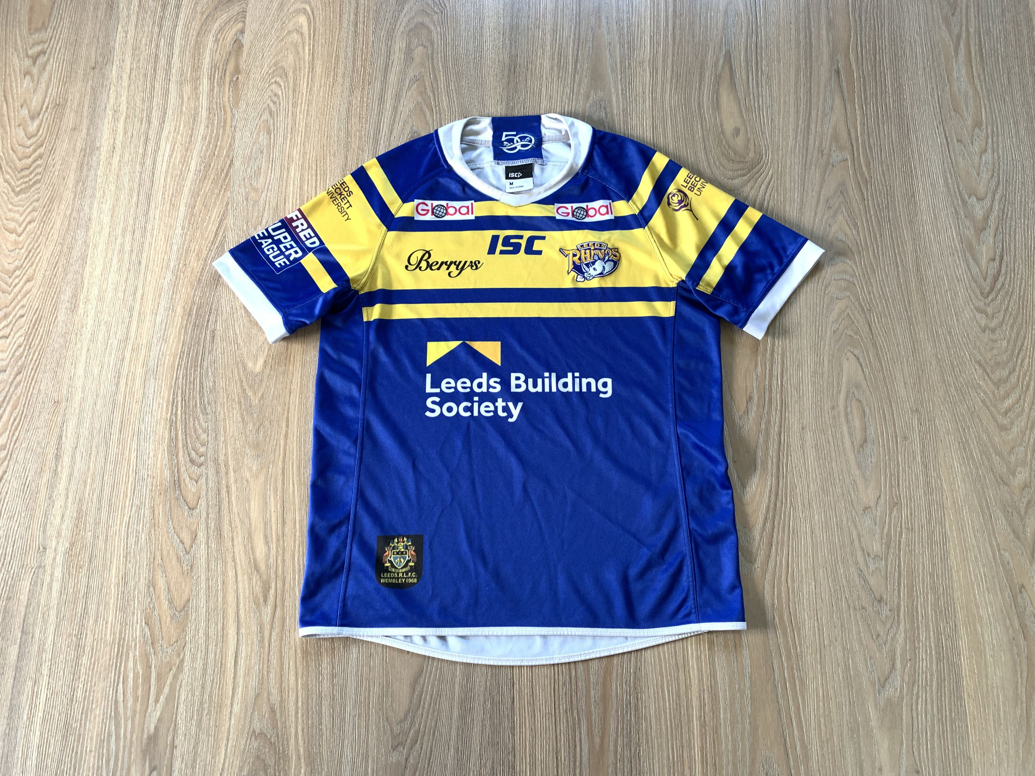ISC Berrys Leeds Rhinos Vintage Rugby Jersey 2016