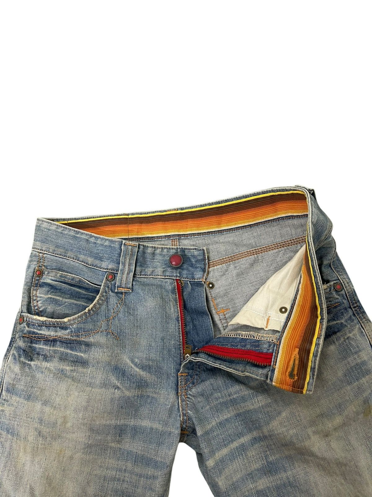 Edwin Flare Jeans Edwin Faded Distress Dirty Grunge Boot Cut 1🟦4 Size US 32 / EU 48 - 10 Thumbnail